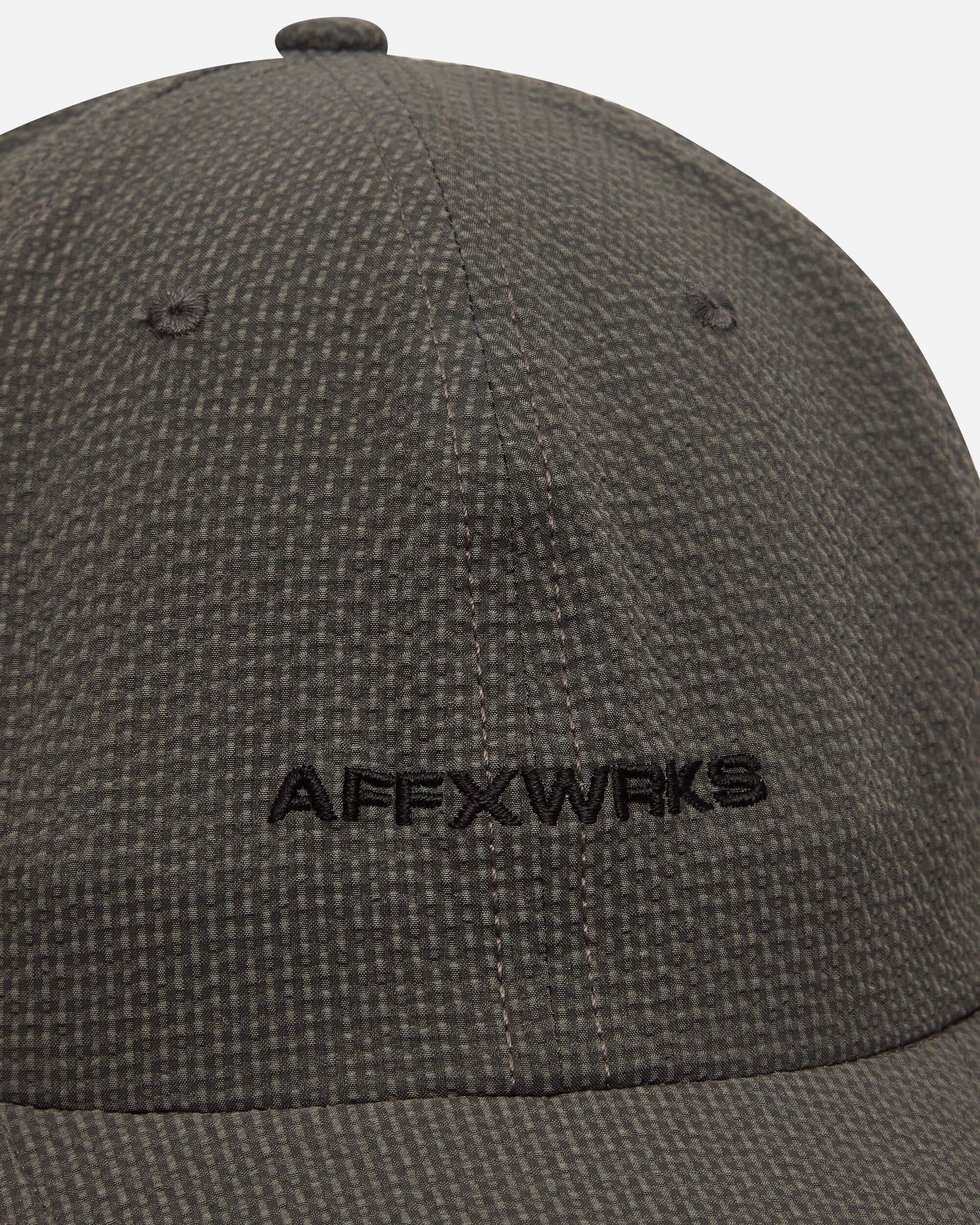 AFFXWRKS Affxwrks Cap Grey Seersucker Hats Caps SS23AC05 GREY