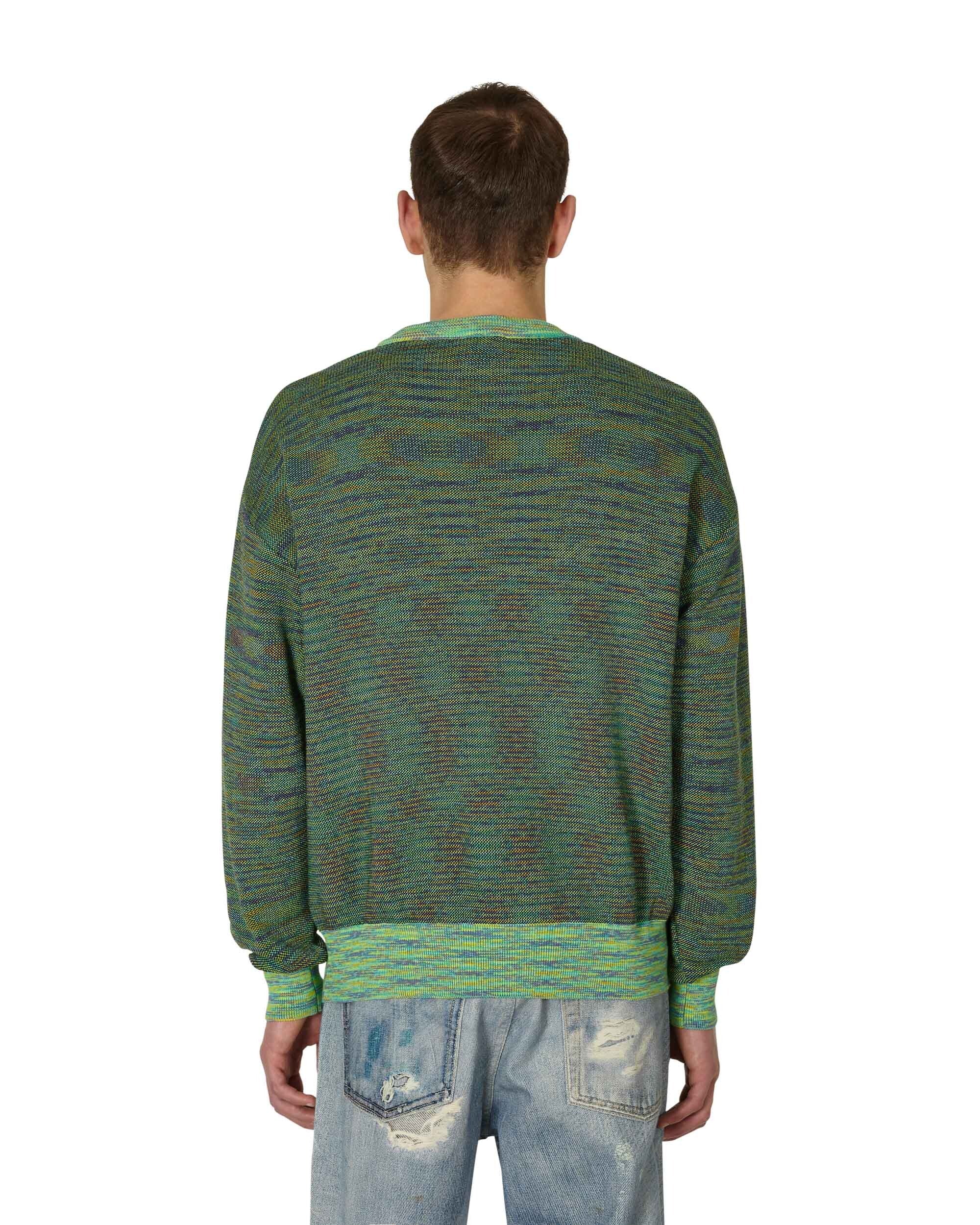 Aries Reverse Problemo Green Space Dye Knit Green Knitwears Sweaters STAR20019 GRN