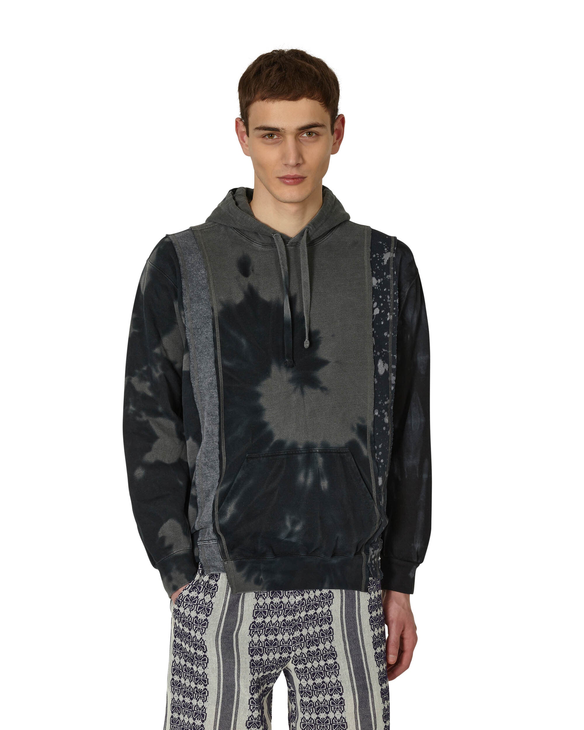 Needles 5 Cuts Hoody - B&W Mishmash Assorted Sweatshirts Hoodies MR358 1