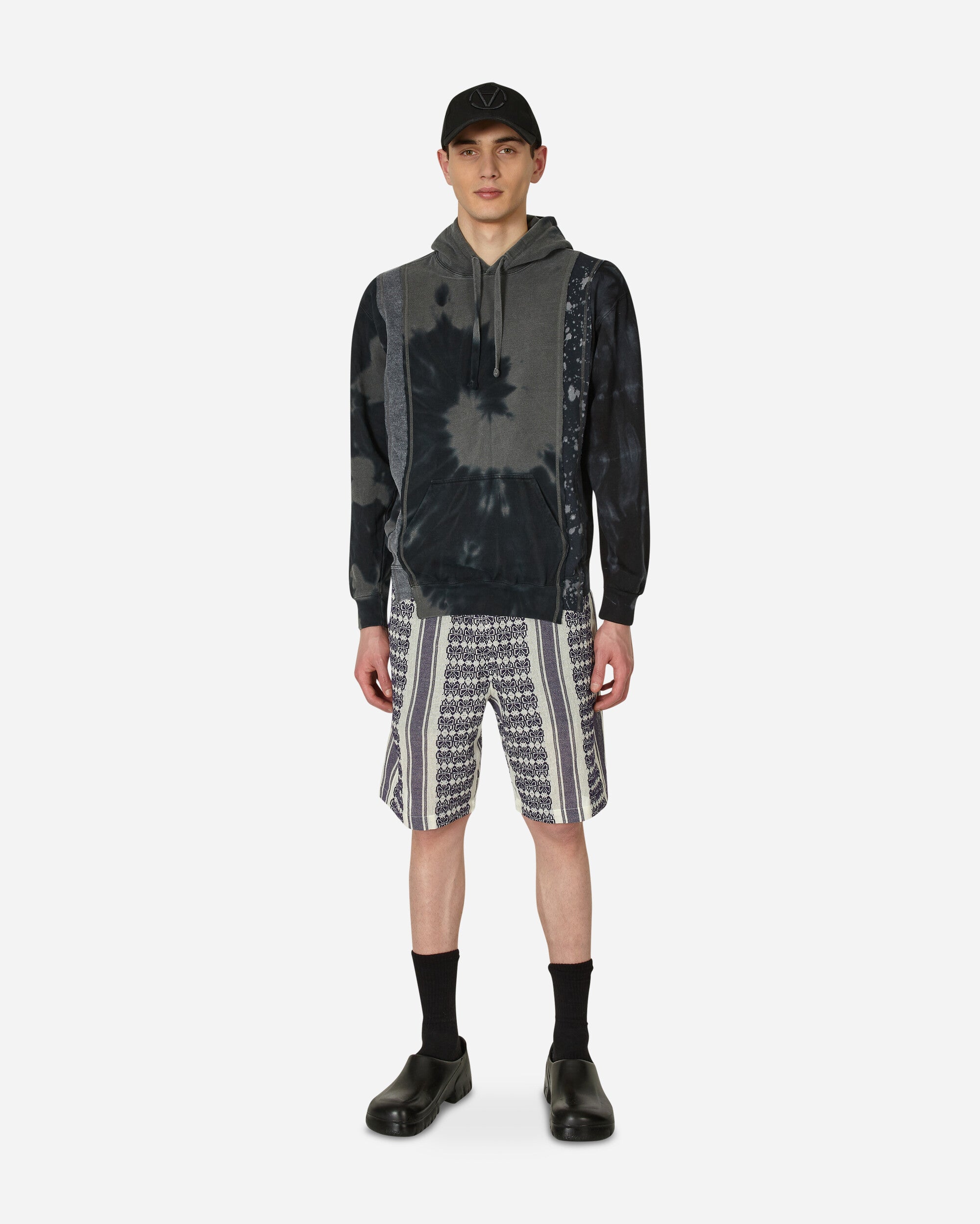 Needles 5 Cuts Hoody - B&W Mishmash Assorted Sweatshirts Hoodies MR358 1