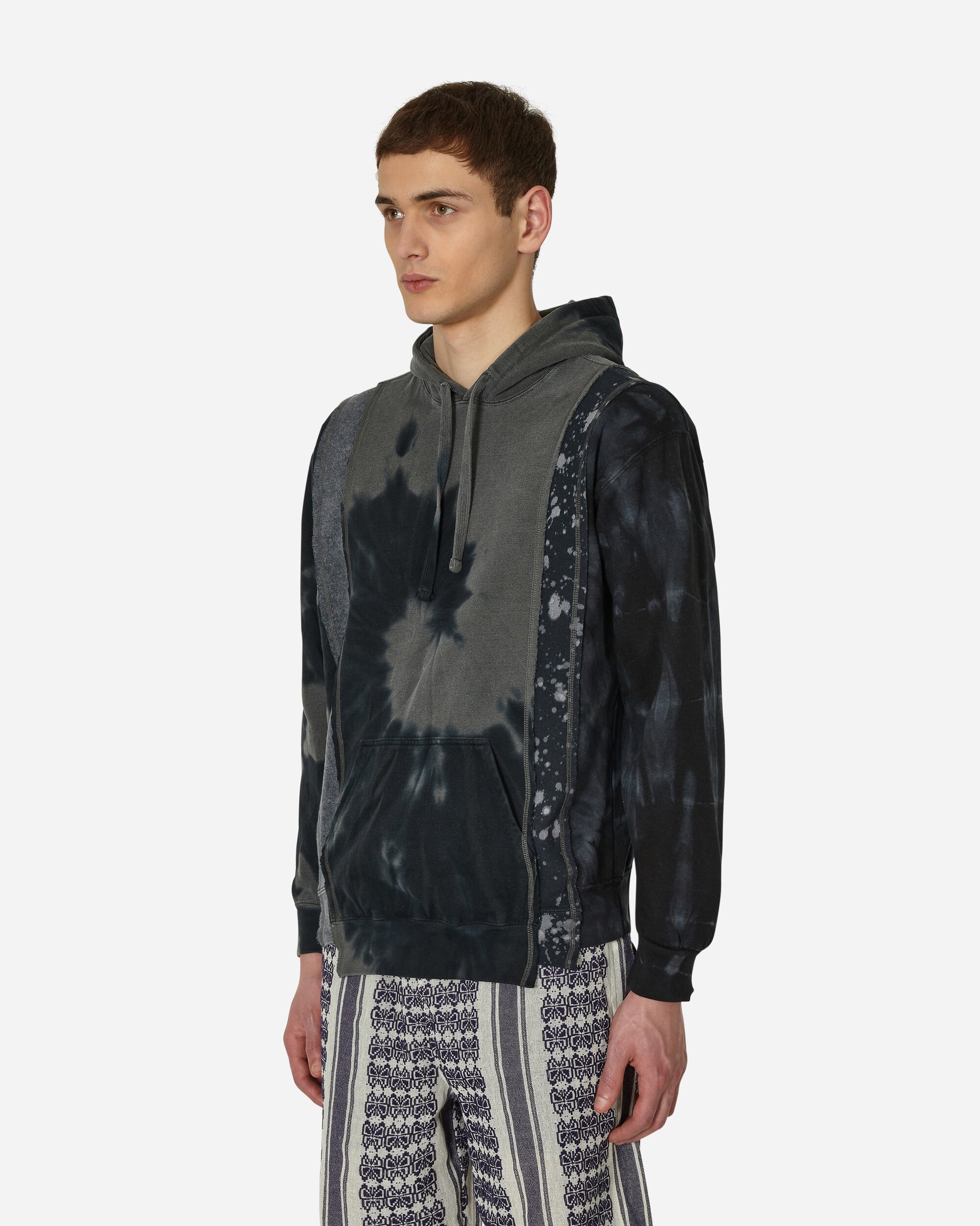 Needles 5 Cuts Hoody - B&W Mishmash Assorted Sweatshirts Hoodies MR358 1