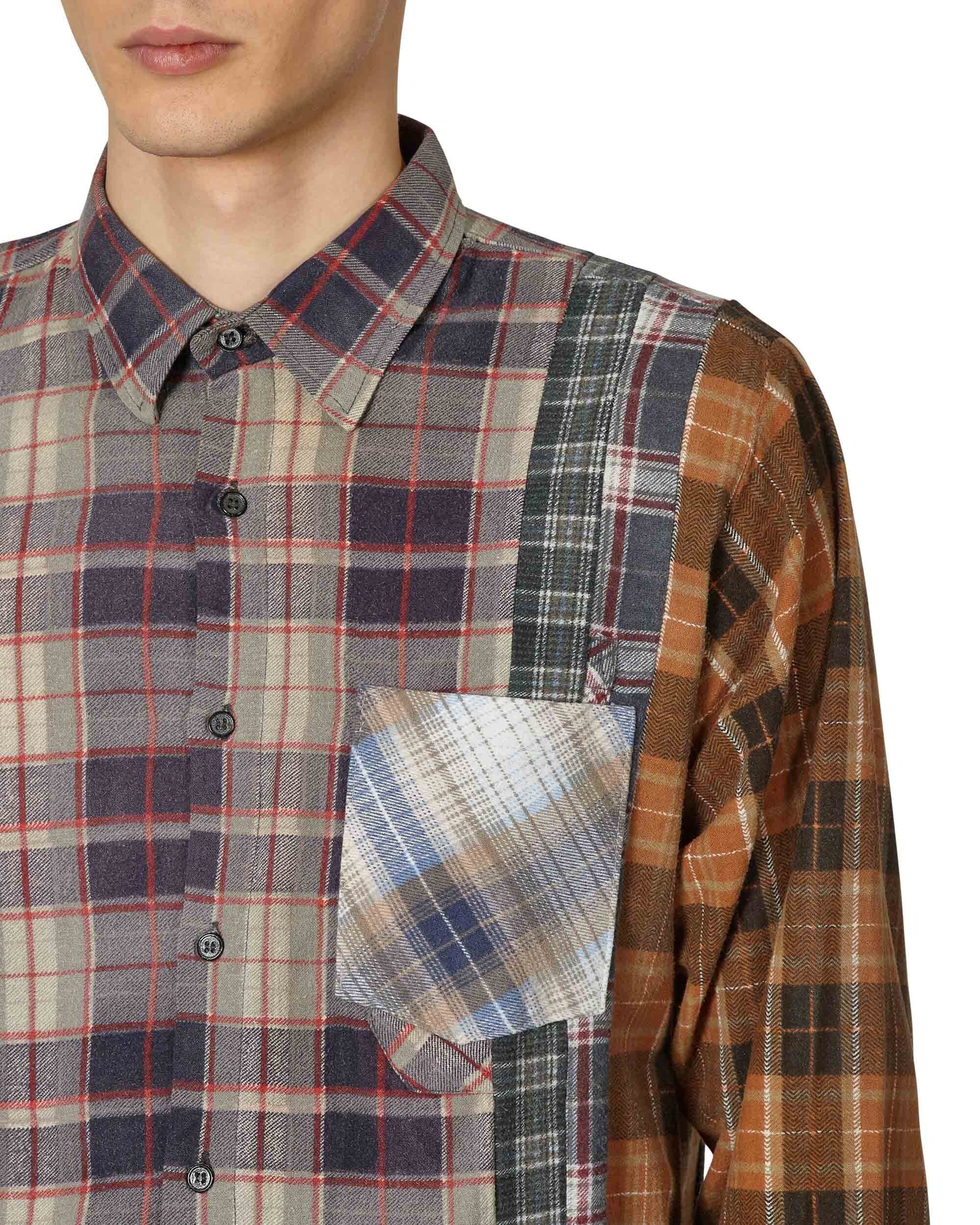 Needles Flannel Shirt - 7 Cuts Shirt / Reflection Assorted Shirts Longsleeve Shirt MR348 1