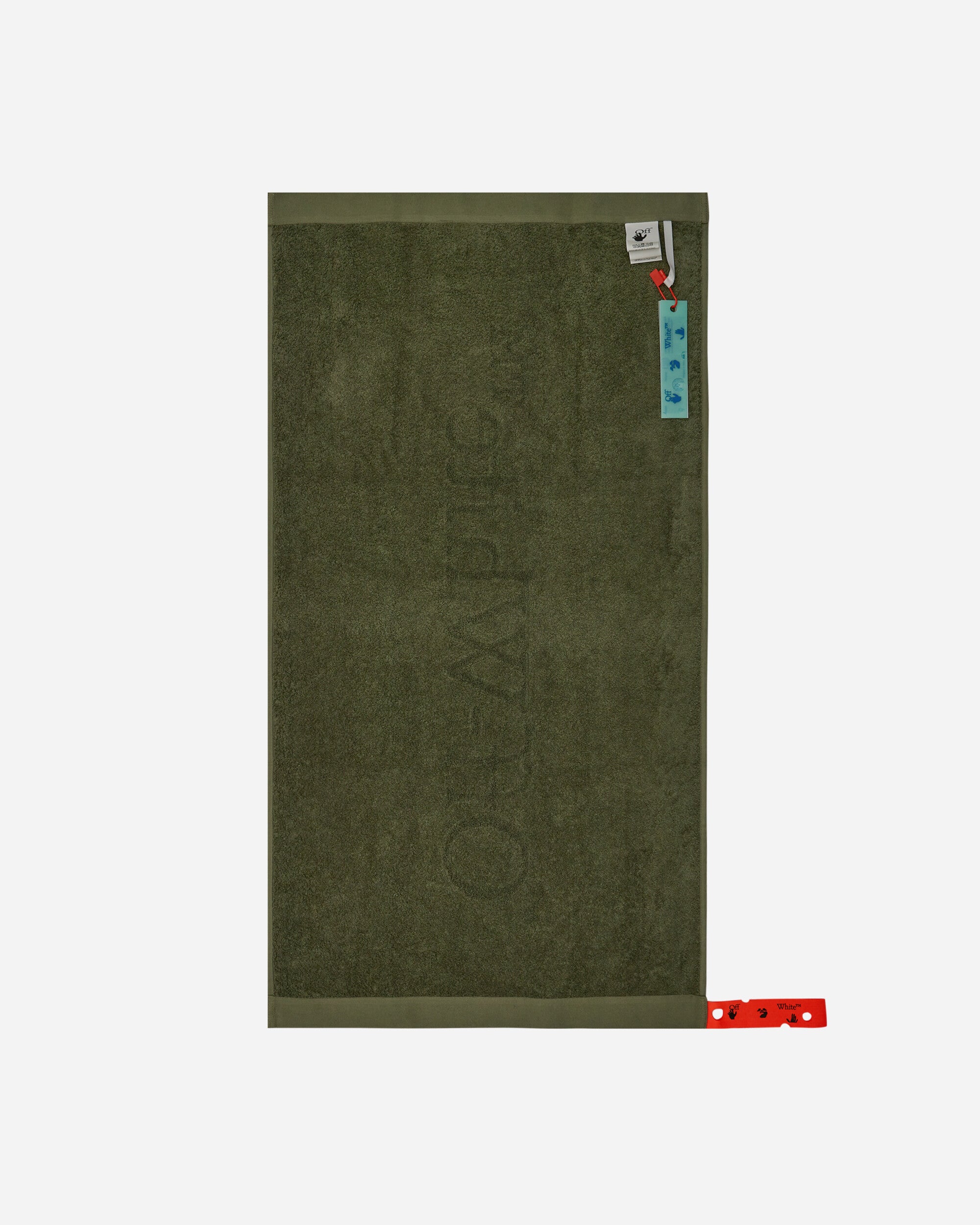 Off-White Bookish Towel Set Army Green Textile Bath Towels OHZB010T23FAB001 5600