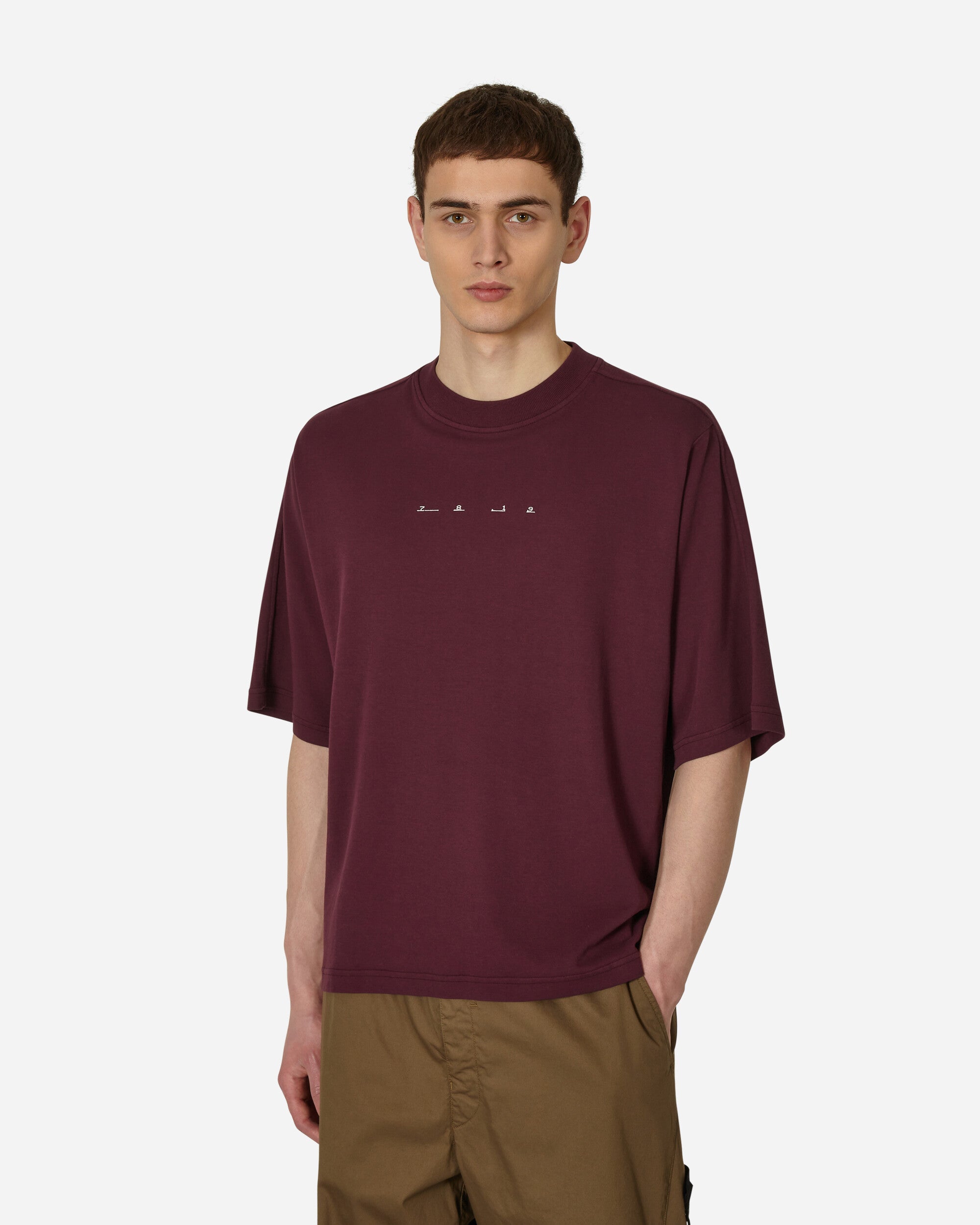 Stone Island Shadow Project Ss Sleeve Bordeaux T-Shirts Shortsleeve MO78192052C V2012