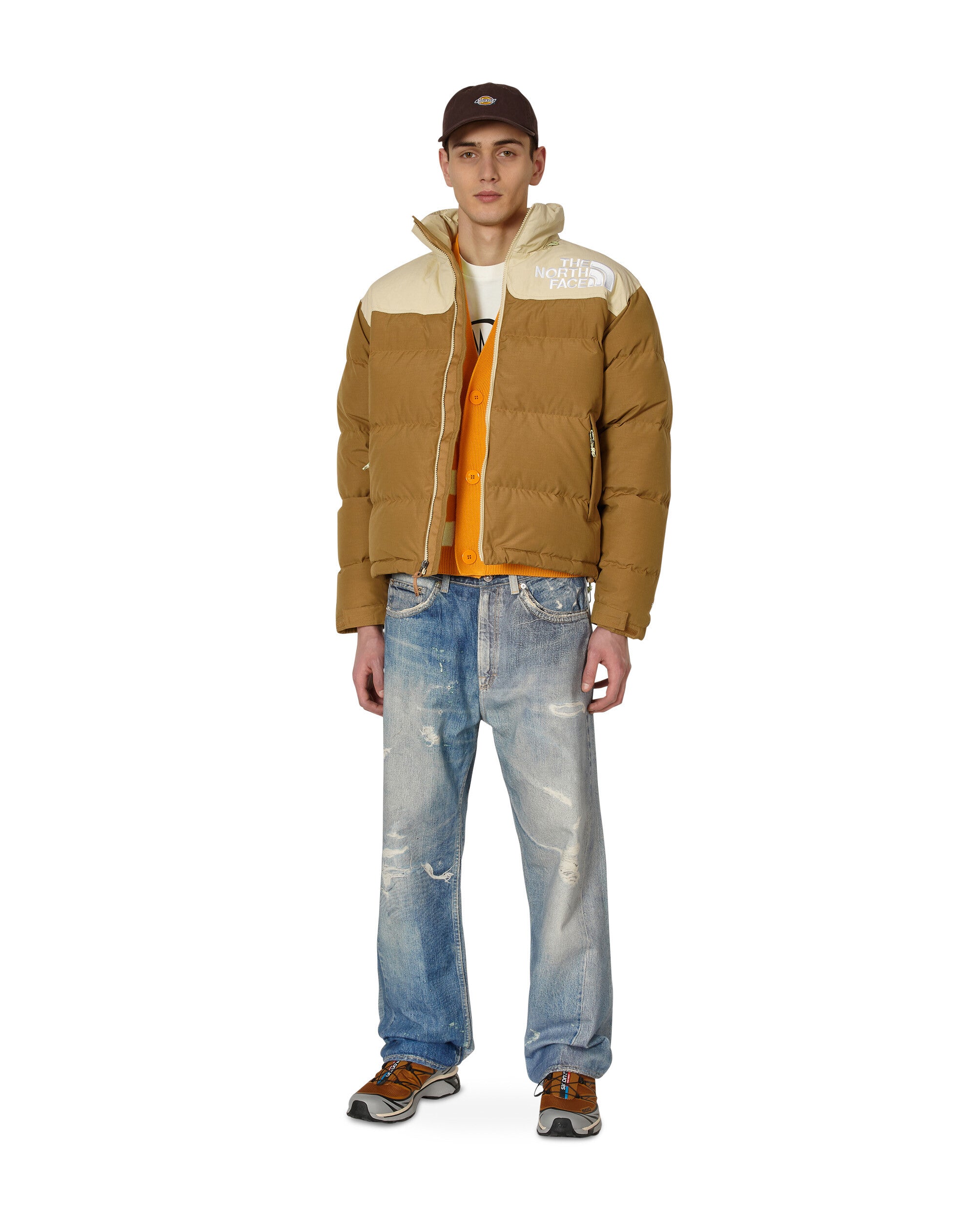 The North Face 92 Low-Fi Hi-Tek Nuptse Utility Brown/Gravel Coats and Jackets Down Jackets NF0A7ZYP 92Q1