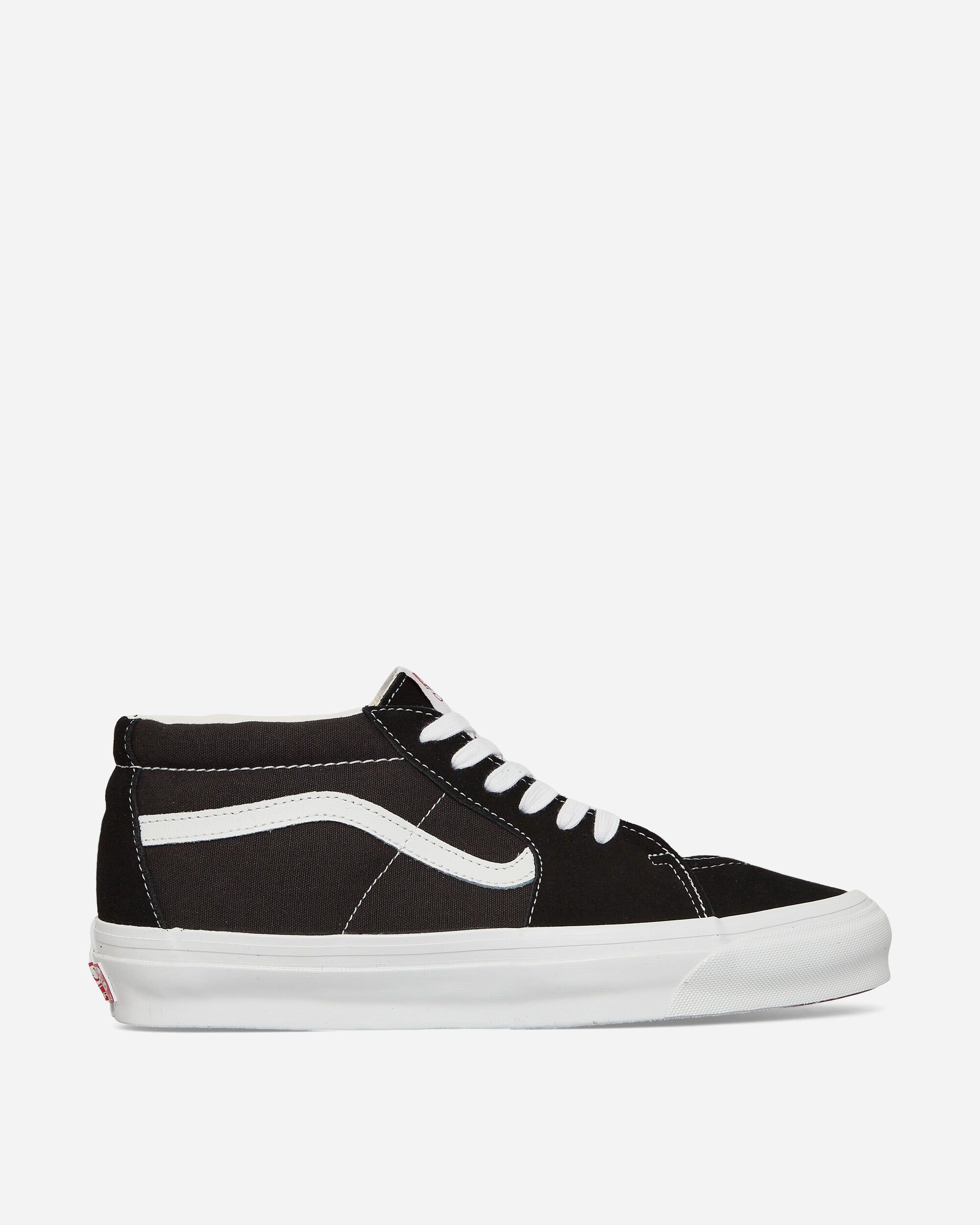 Vans Ua Og Sk8-Mid Lx Suede/Canvas Black/White Sneakers Low VN0A4BVCBA21