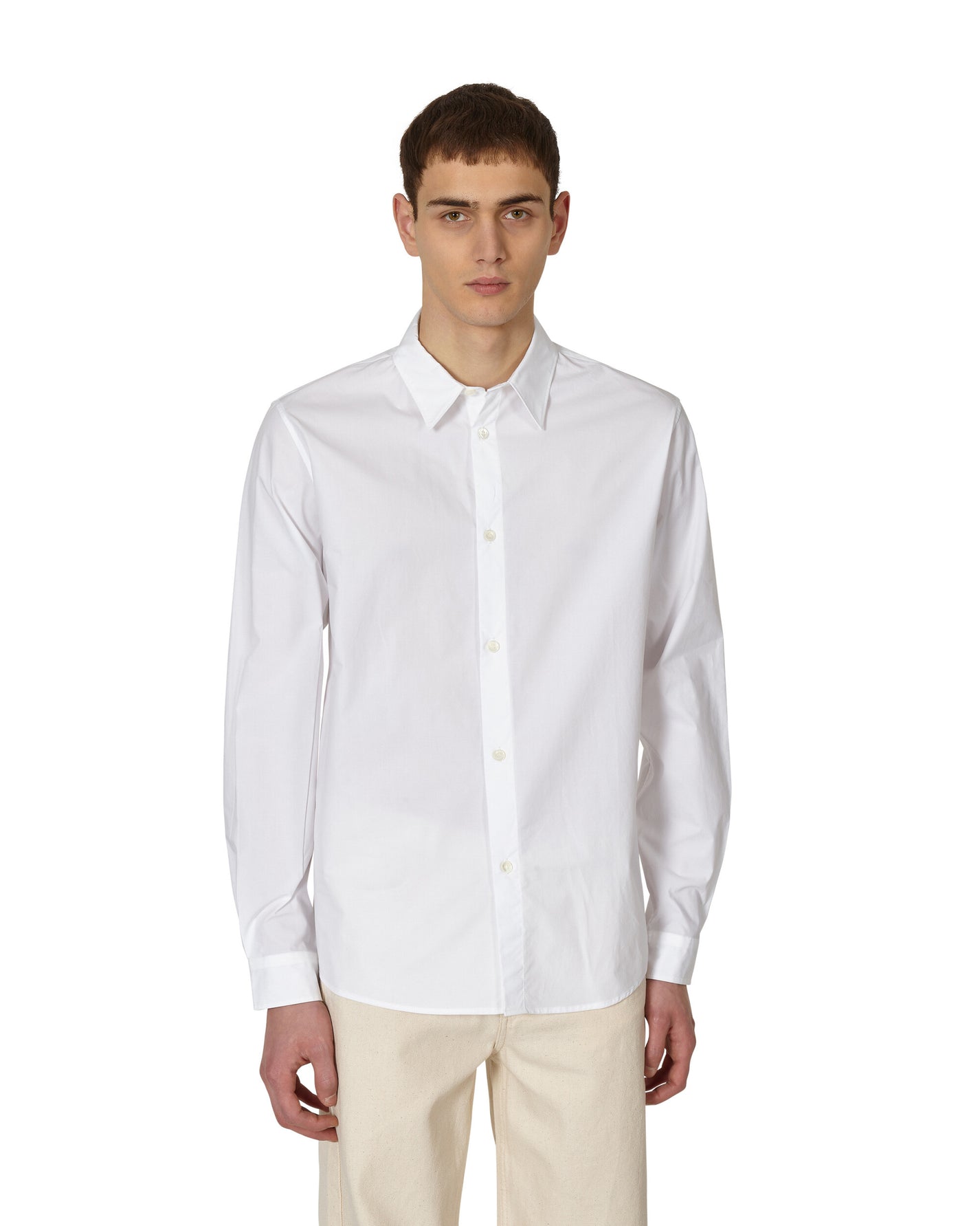 A.P.C. New Casual Shirt White Shirts Longsleeve Shirt COEWI-H12528 AAB