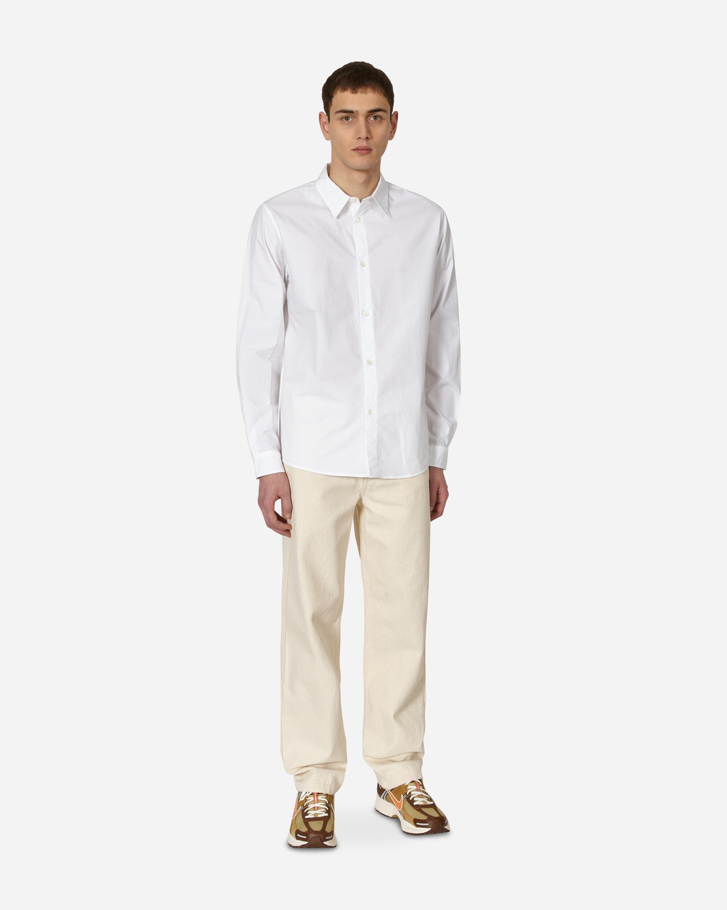 A.P.C. New Casual Shirt White Shirts Longsleeve Shirt COEWI-H12528 AAB