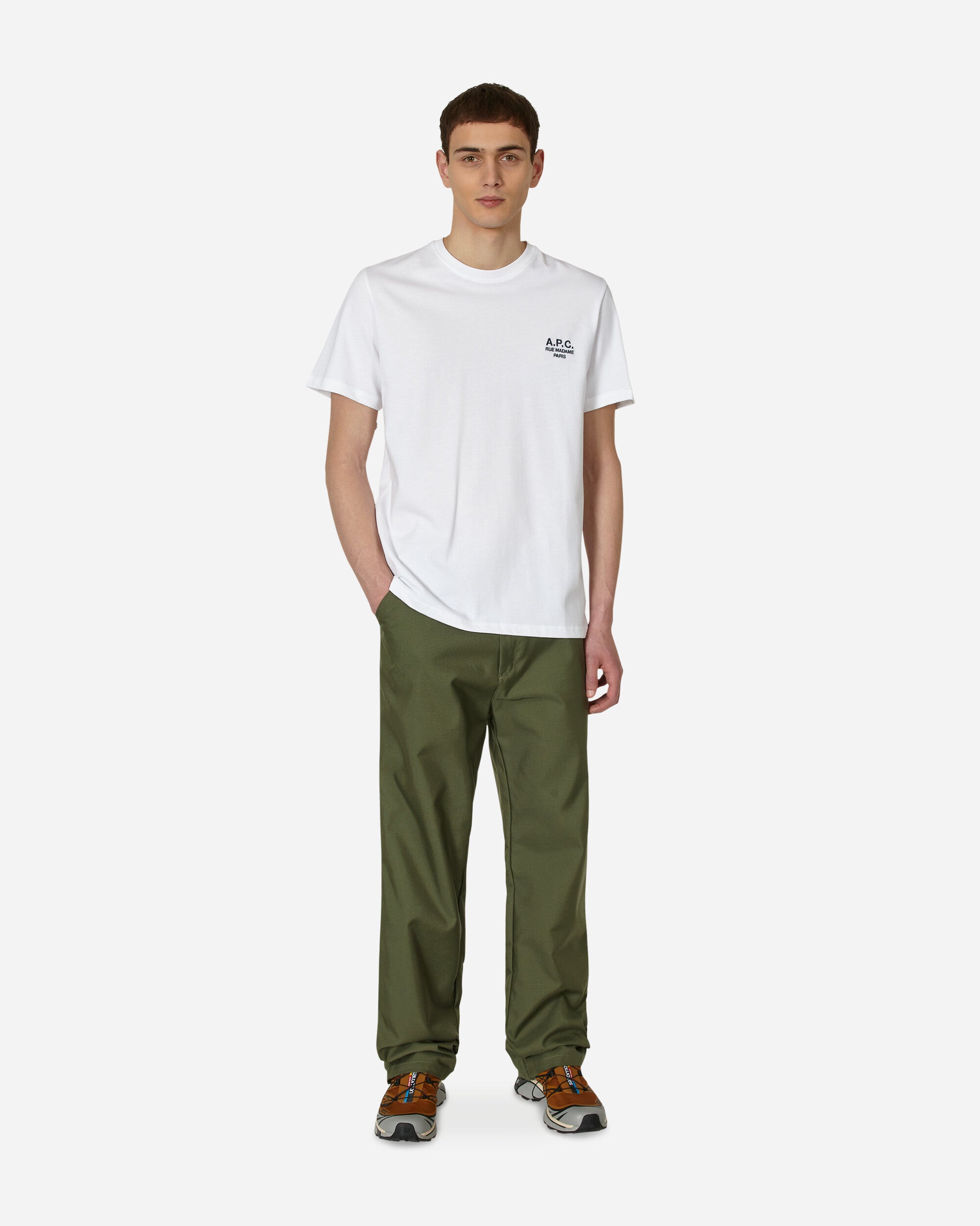 A.P.C. T-Shirt Raymond White T-Shirts Shortsleeve COEZC-H26840 AAB