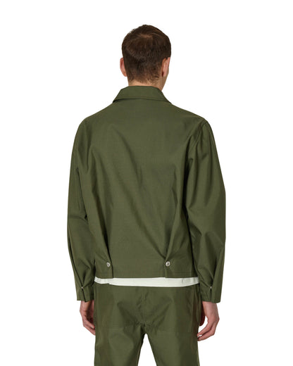 AFFXWRKS Pleat Bomber Green Ripstop Coats and Jackets Jackets SS23OW04 GREEN