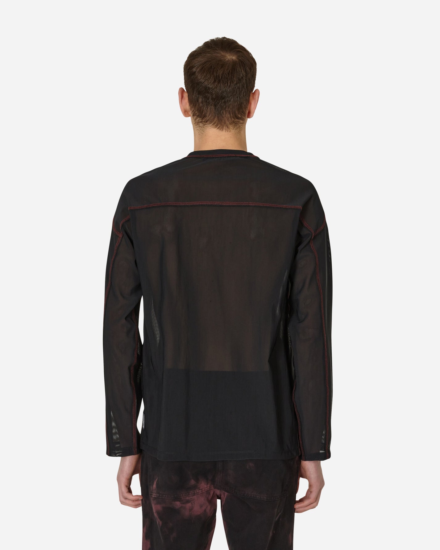 AFFXWRKS Boxed Pullover Mesh Black T-Shirts Longsleeve SS23ML04 BLACK