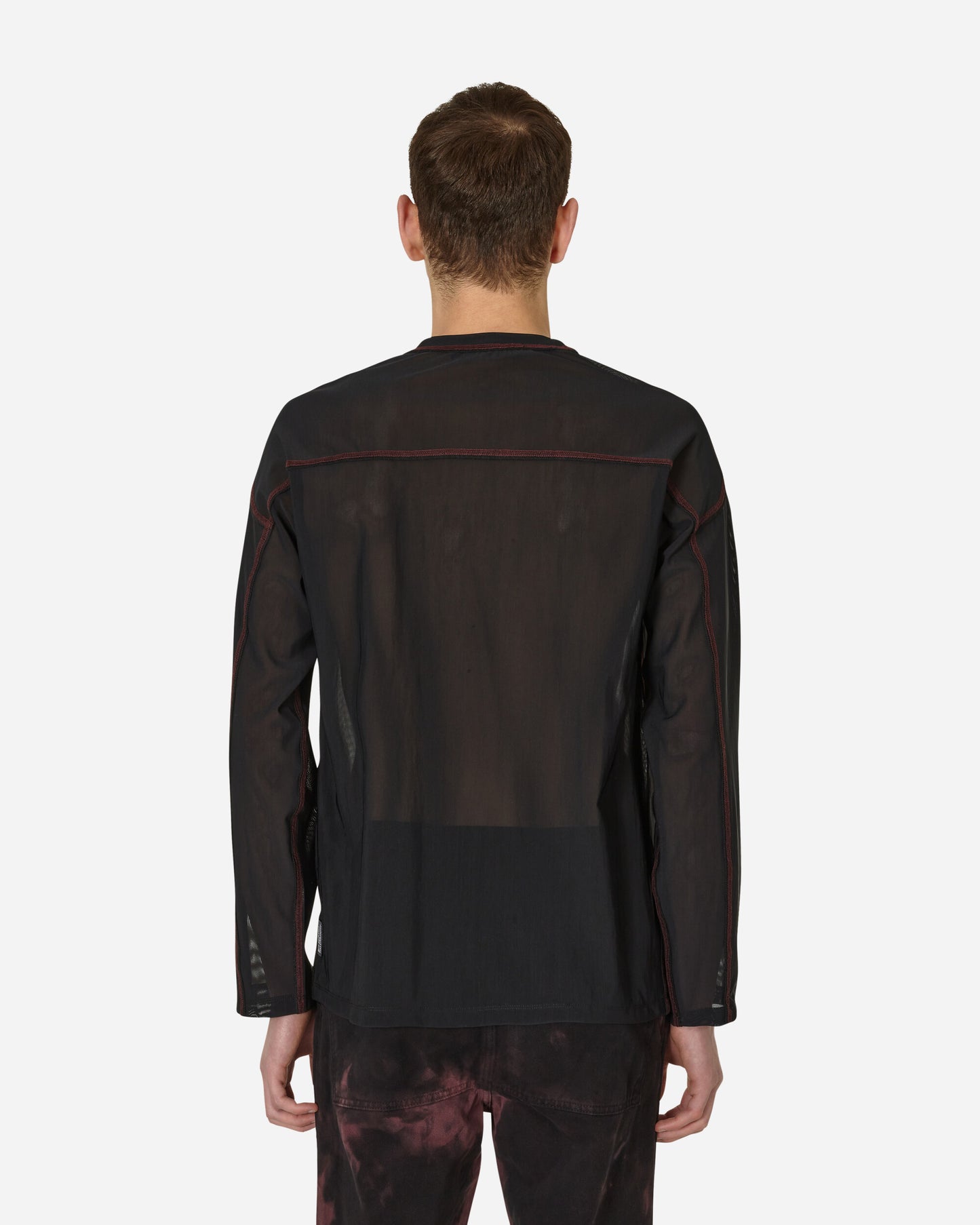 AFFXWRKS Boxed Pullover Mesh Black T-Shirts Longsleeve SS23ML04 BLACK