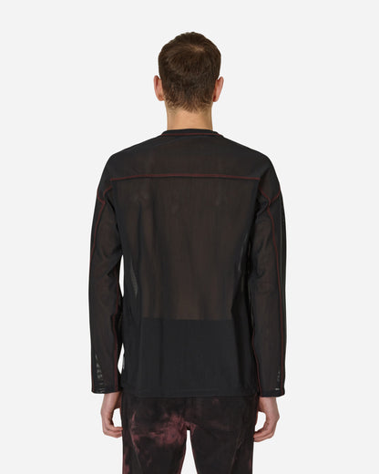 AFFXWRKS Boxed Pullover Mesh Black T-Shirts Longsleeve SS23ML04 BLACK