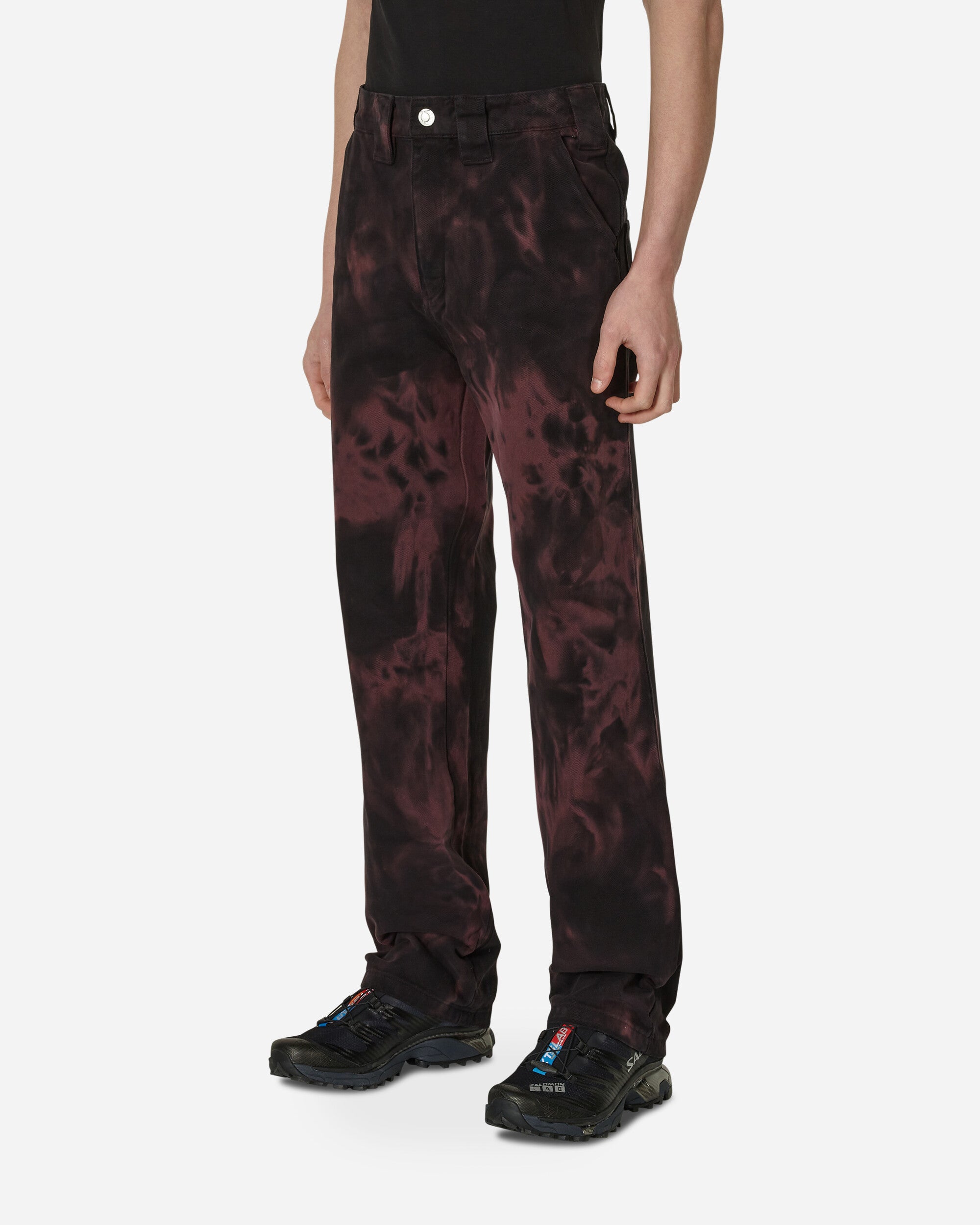 AFFXWRKS Crease-Dye Duty Pant Stain Black Pants Trousers SS23TR03-2 STAINBLACK
