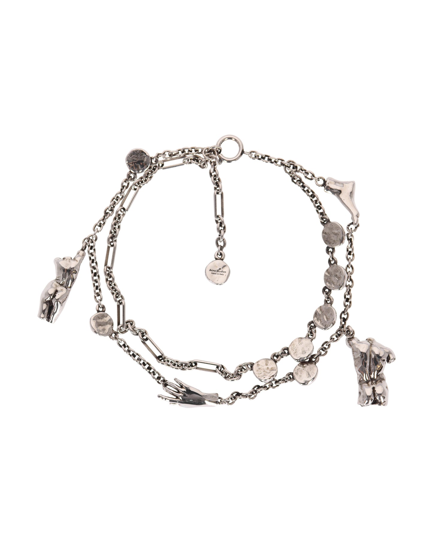 Acne Studios Fn-Ux-Jewe000390 Antique Silver Jewellery Necklaces C50346- BWF