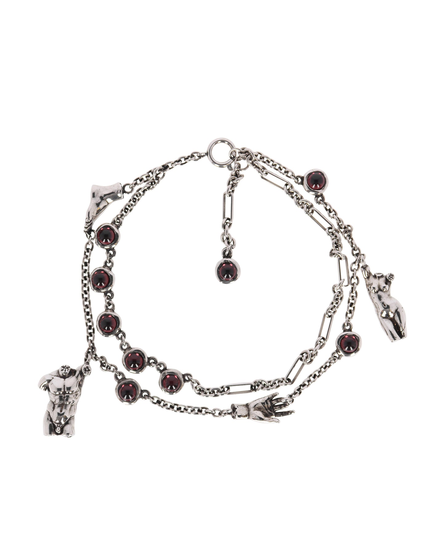 Acne Studios Fn-Ux-Jewe000390 Antique Silver Jewellery Necklaces C50346- BWF