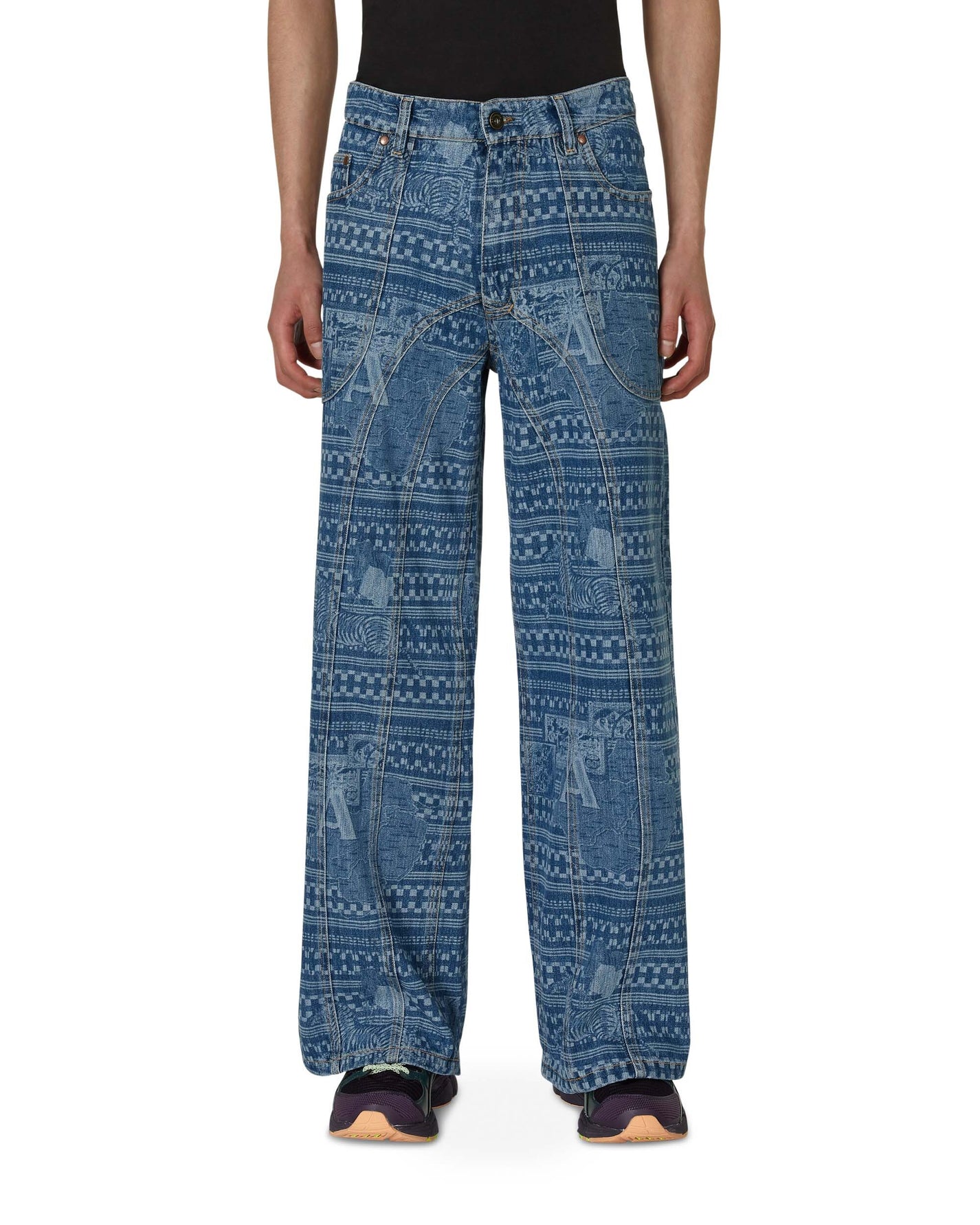 Ahluwalia Kampala Denim Jean Light Indigo Pants Denim M-AHLU-DE007-SS23-FA61  LI
