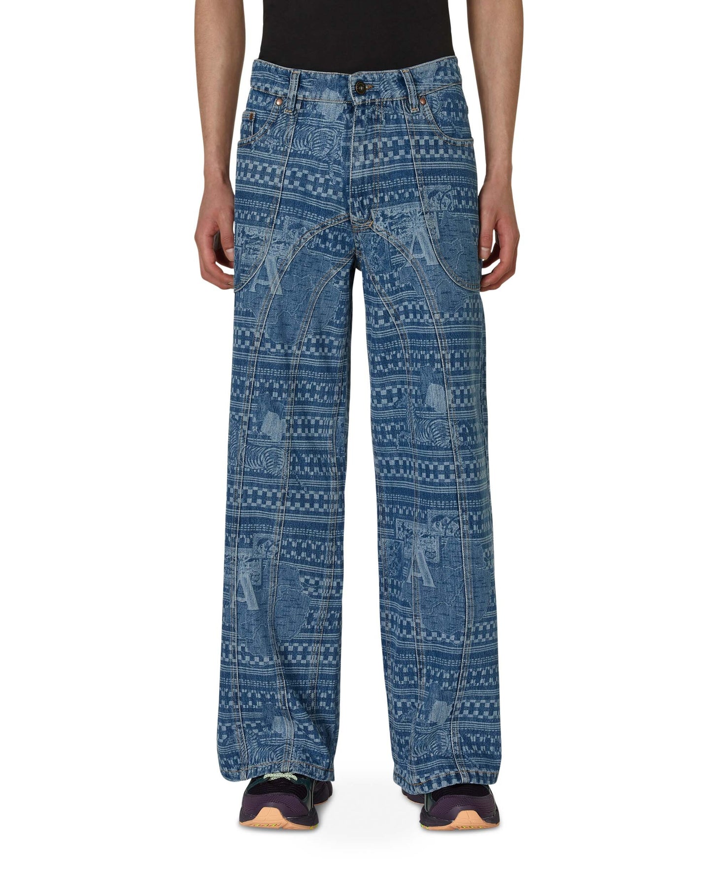 Ahluwalia Kampala Denim Jean Light Indigo Pants Denim M-AHLU-DE007-SS23-FA61  LI