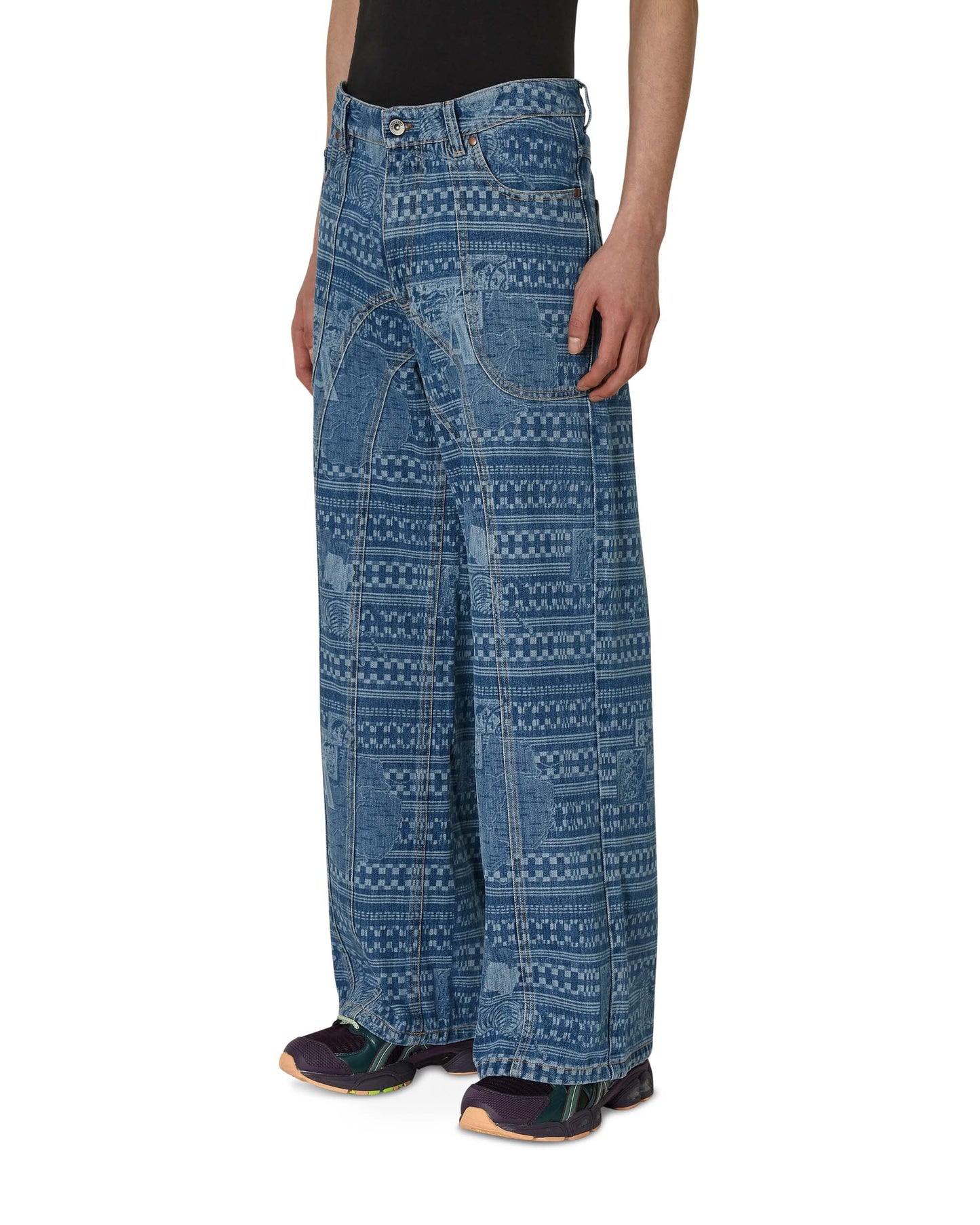Ahluwalia Kampala Denim Jean Light Indigo Pants Denim M-AHLU-DE007-SS23-FA61  LI