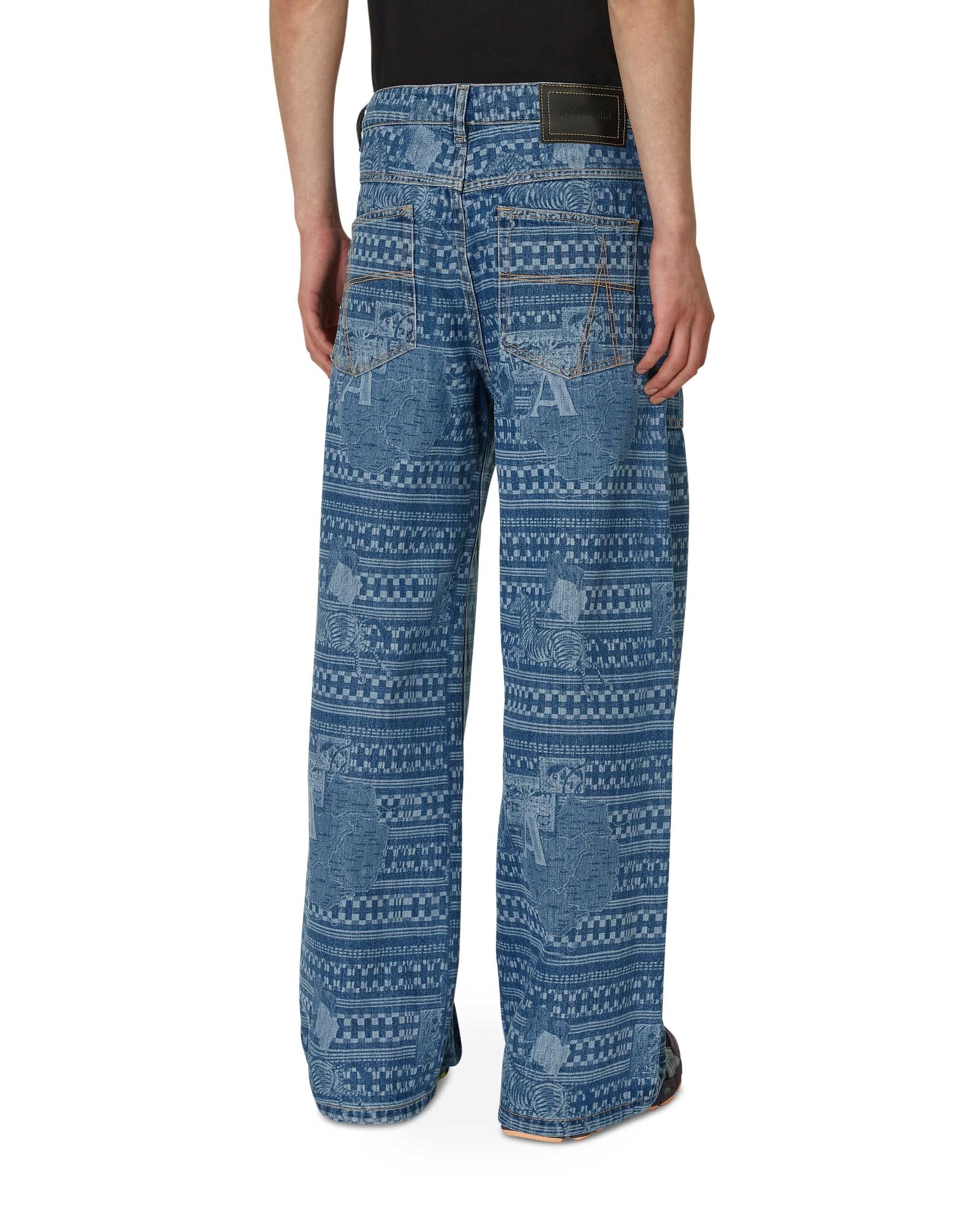 Ahluwalia Kampala Denim Jean Light Indigo Pants Denim M-AHLU-DE007-SS23-FA61  LI