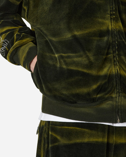 Aries Juicy Unisex Tie Dye Zip Thru Black Sweatshirts Crewneck JCAR20005 BLK