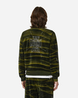 Aries Juicy Unisex Tie Dye Zip Thru Black Sweatshirts Crewneck JCAR20005 BLK