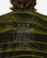 Aries Juicy Unisex Tie Dye Zip Thru Black Sweatshirts Crewneck JCAR20005 BLK