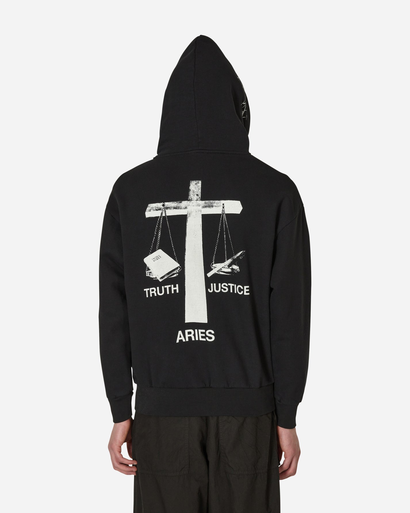 Aries Bad Friday Hoodie Black Sweatshirts Hoodies STAR20014 BLK