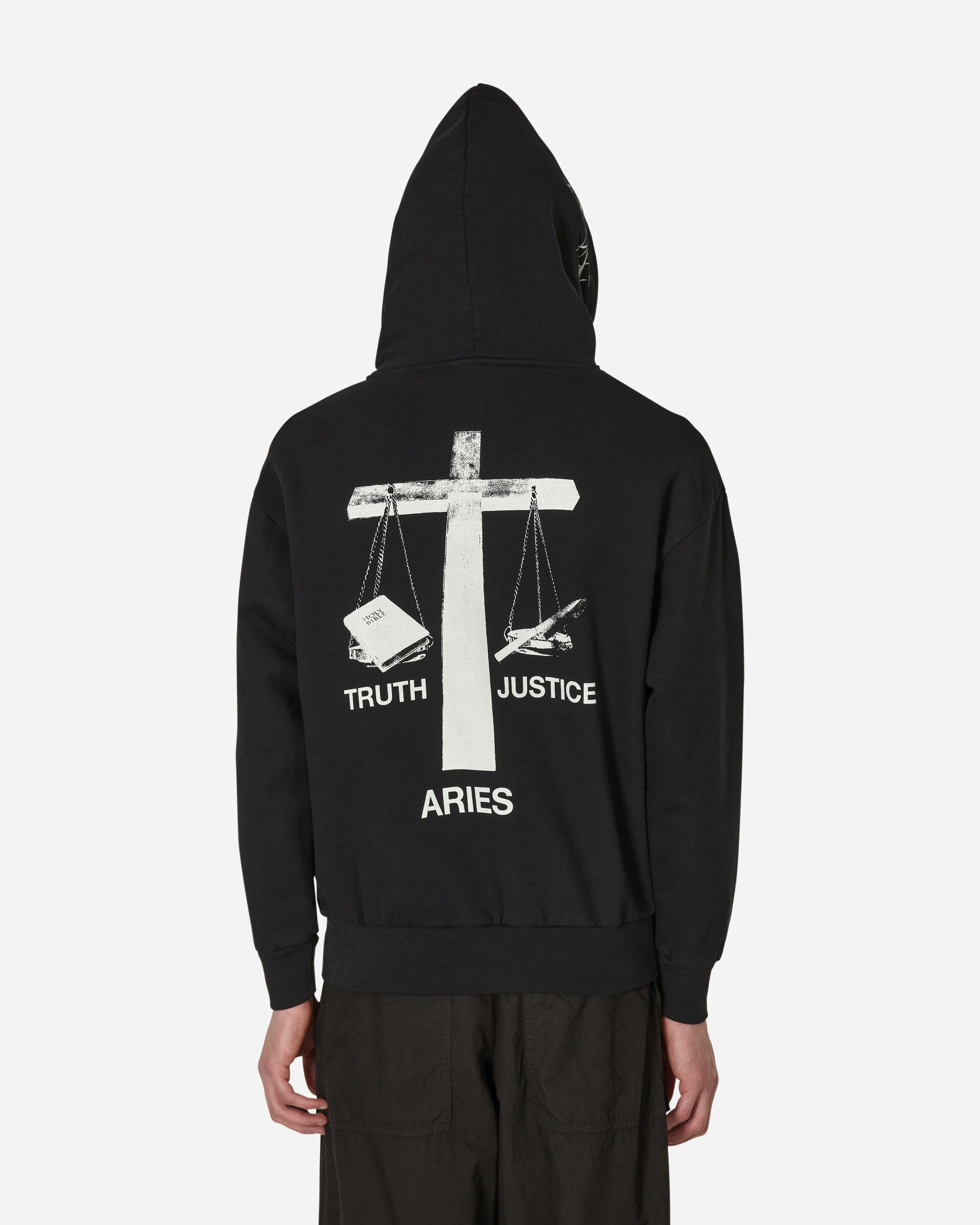 Aries Bad Friday Hoodie Black Sweatshirts Hoodies STAR20014 BLK