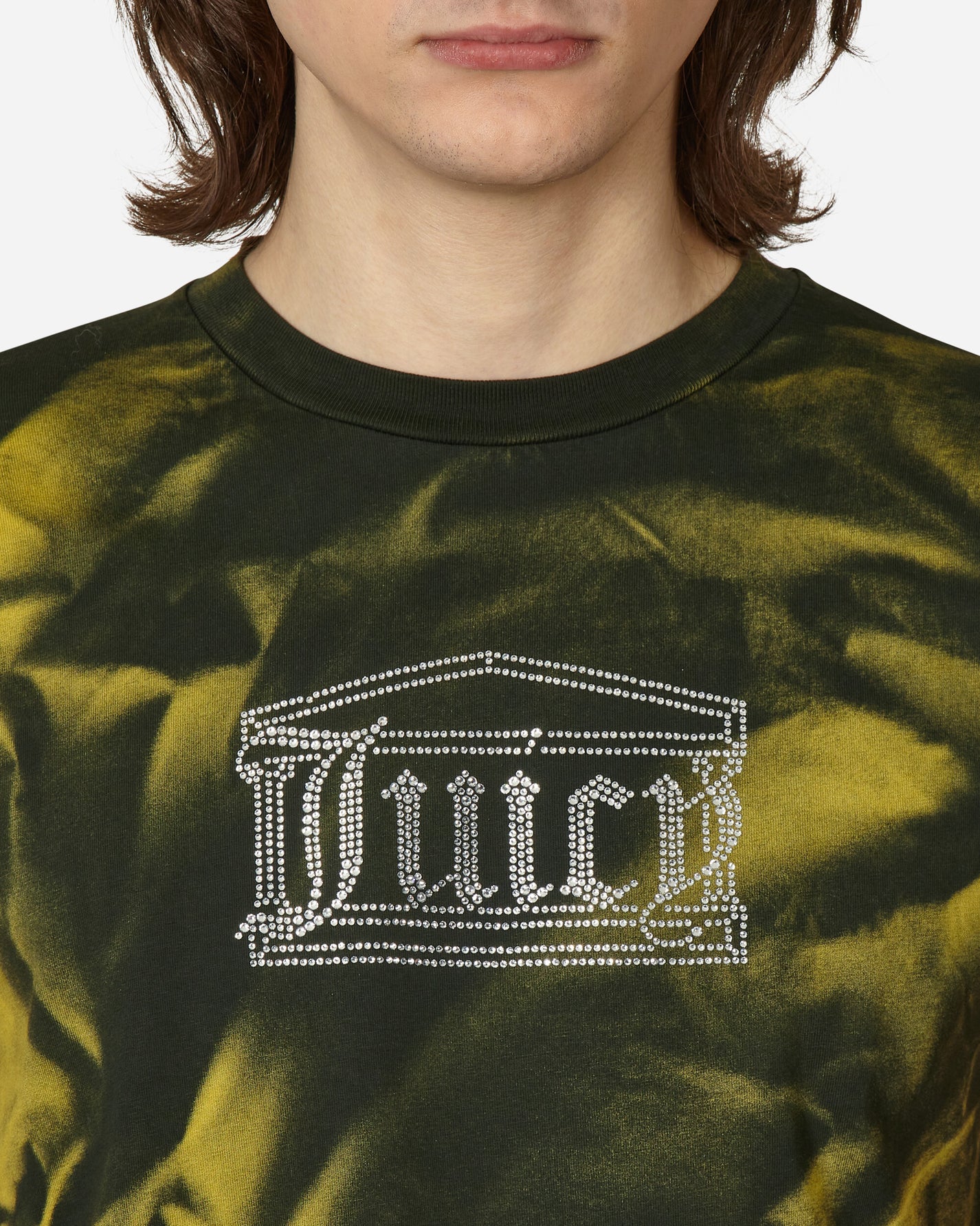 Aries Juicy Tie-Dye Shrunken Tee Black/ Yellow T-Shirts Shortsleeve JCAR40010 BLKY