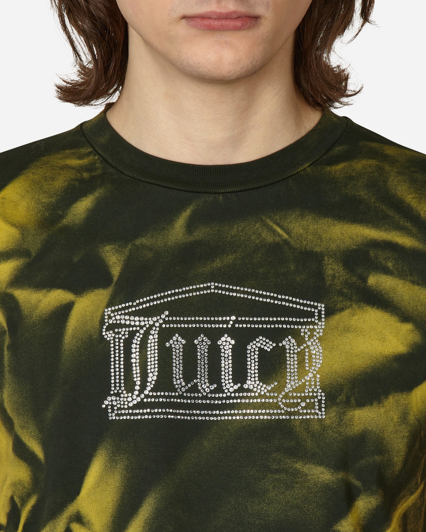 Aries Juicy Tie-Dye Shrunken Tee Black/ Yellow T-Shirts Shortsleeve JCAR40010 BLKY