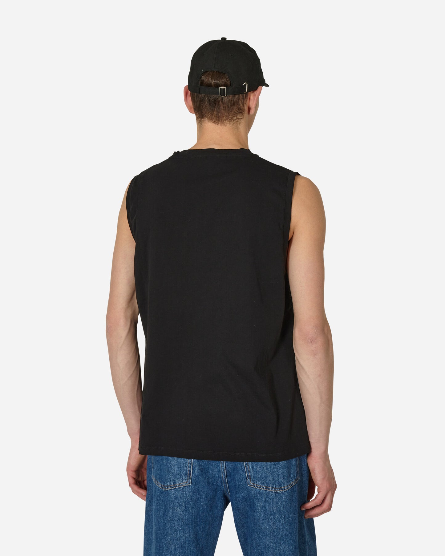 Aries Truth N Justice Low Armhole Vest Black T-Shirts Shortsleeve STAR40040 BLK