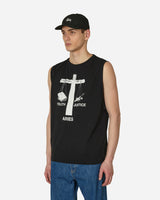 Aries Truth N Justice Low Armhole Vest Black T-Shirts Shortsleeve STAR40040 BLK