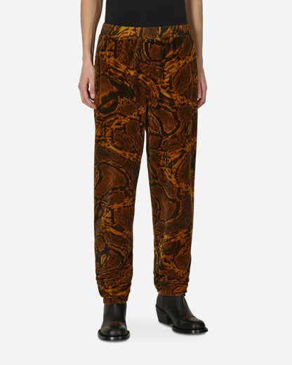 Aries Juicy Psysnake Unisex Velour Sweatpants Brown Pants Sweatpants JCAR30001 BRW