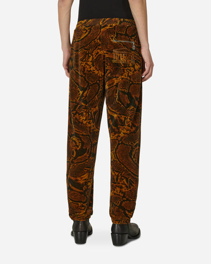 Aries Juicy Psysnake Unisex Velour Sweatpants Brown Pants Sweatpants JCAR30001 BRW