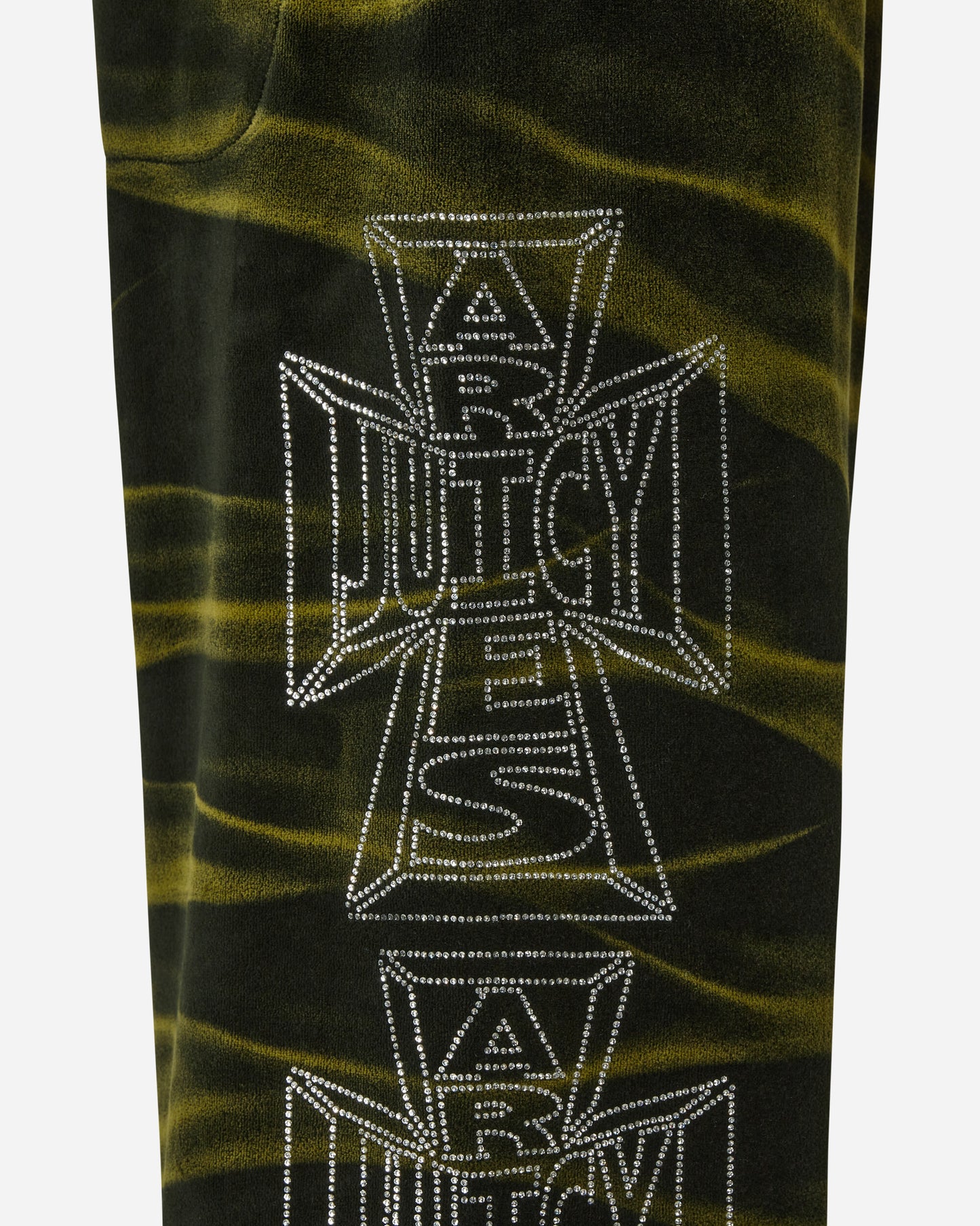 Aries Juicy Tie Dye Unisex Velour Sweatpants Black Pants Sweatpants JCAR30003 BLK