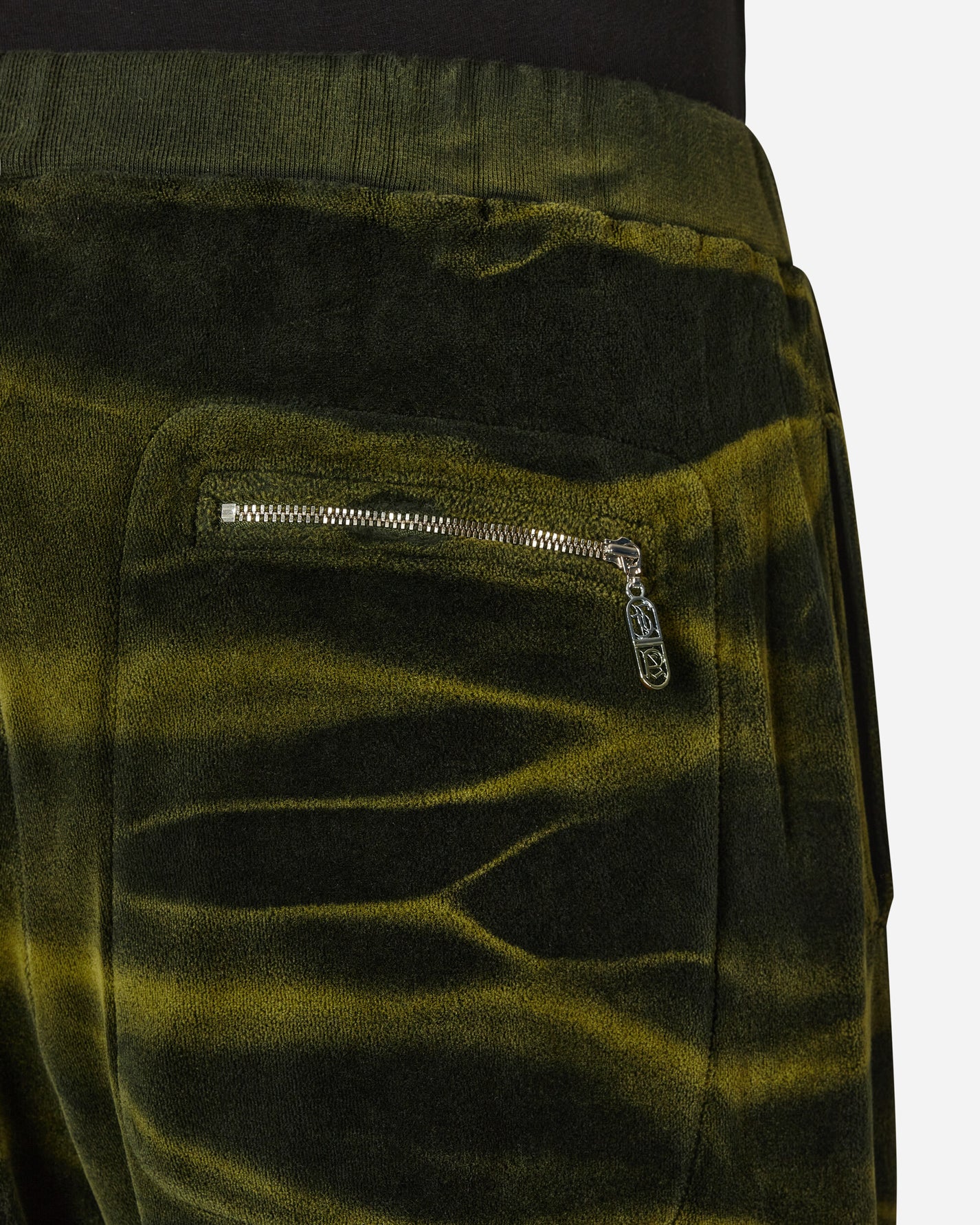 Aries Juicy Tie Dye Unisex Velour Sweatpants Black Pants Sweatpants JCAR30003 BLK