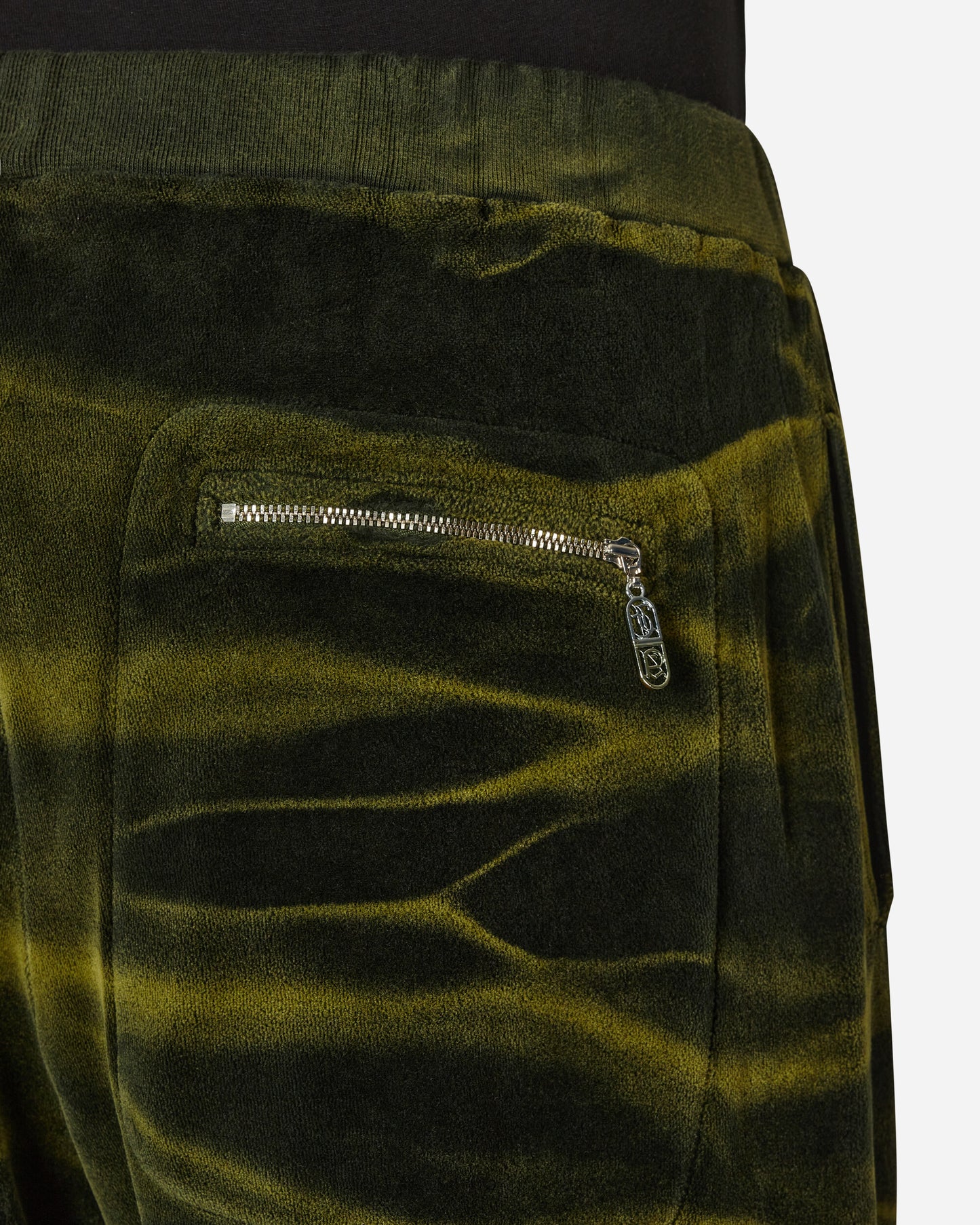 Aries Juicy Tie Dye Unisex Velour Sweatpants Black Pants Sweatpants JCAR30003 BLK