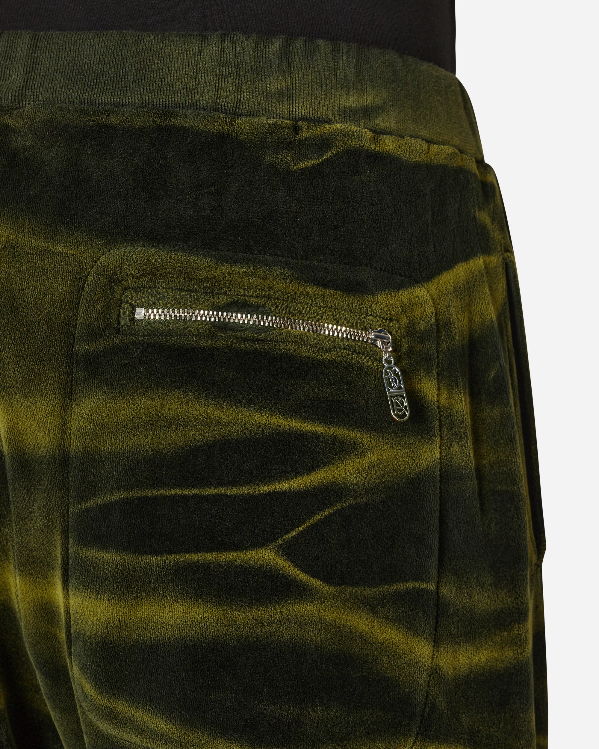 Aries Juicy Tie Dye Unisex Velour Sweatpants Black Pants Sweatpants JCAR30003 BLK