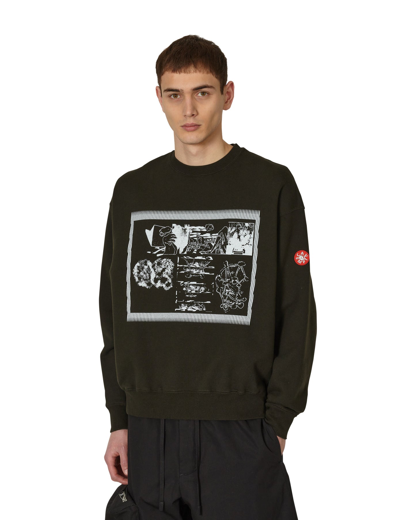 Cav Empt Fk Sheet10 Crew Neck Black Sweatshirts Crewneck CES23CS01 001