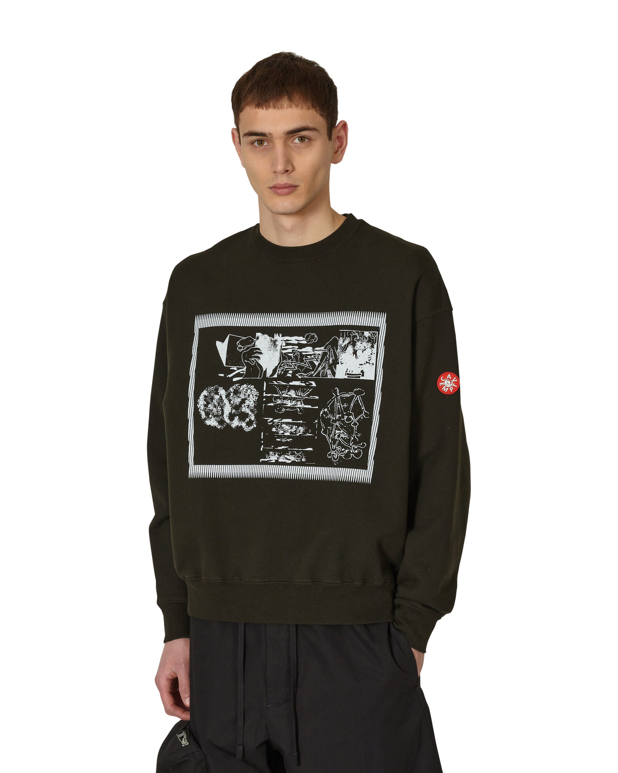 Cav Empt Fk Sheet10 Crew Neck Black Sweatshirts Crewneck CES23CS01 001