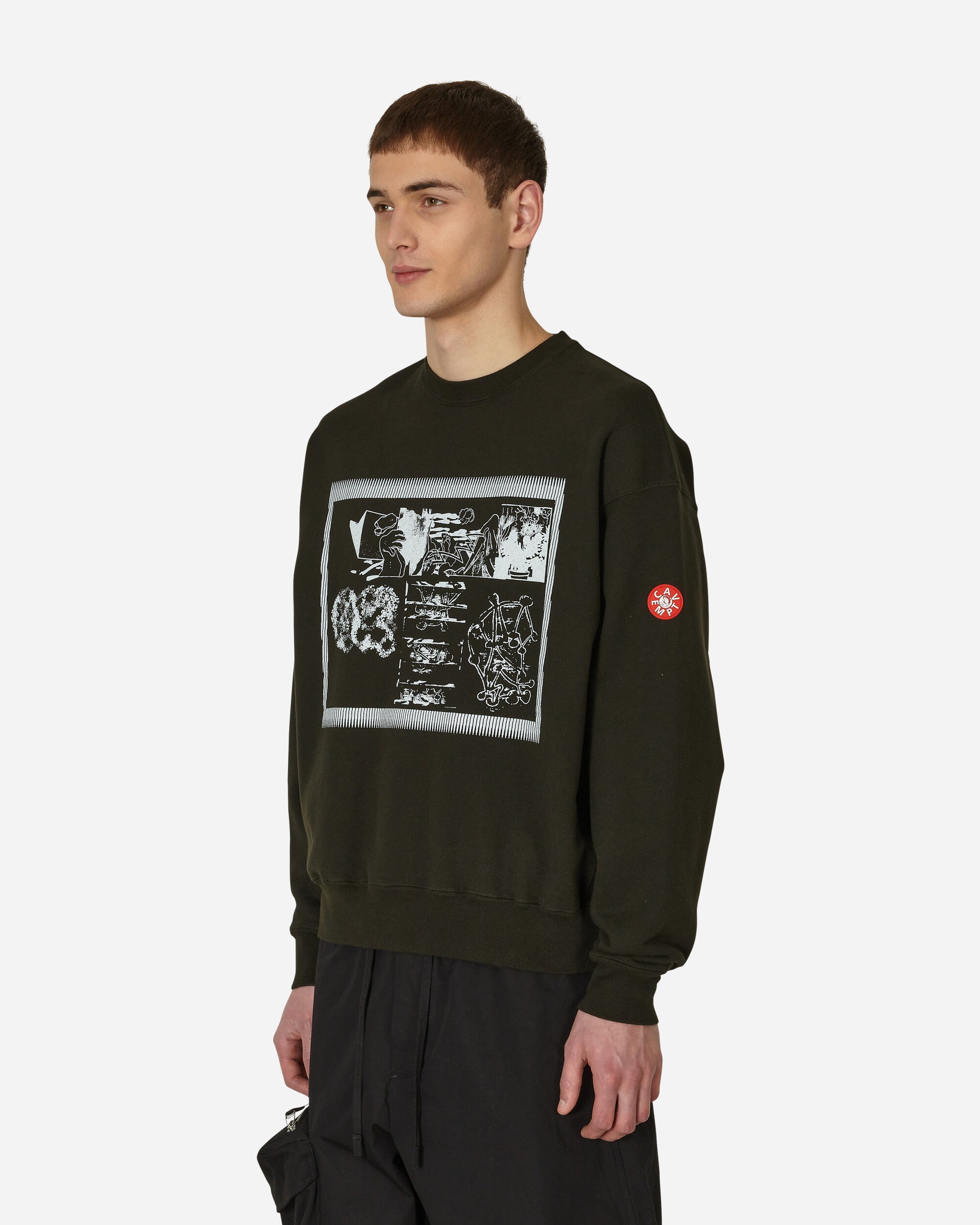 Cav Empt Fk Sheet10 Crew Neck Black Sweatshirts Crewneck CES23CS01 001