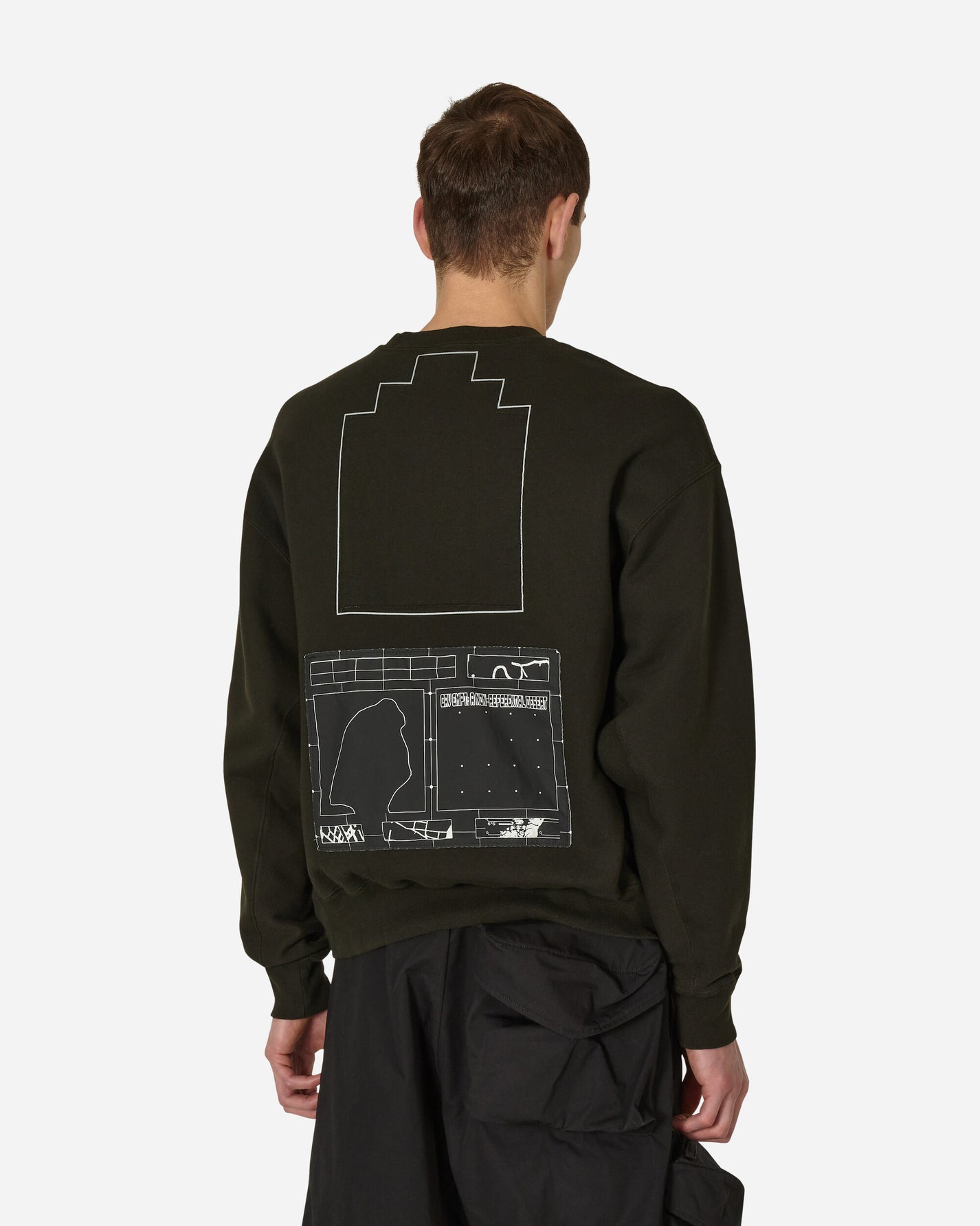 Cav Empt Fk Sheet10 Crew Neck Black Sweatshirts Crewneck CES23CS01 001