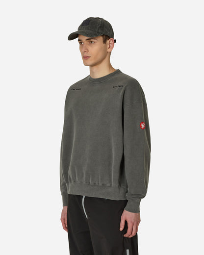 Cav Empt Overdye  Crew Neck Grey Sweatshirts Crewneck CES23CS05 001