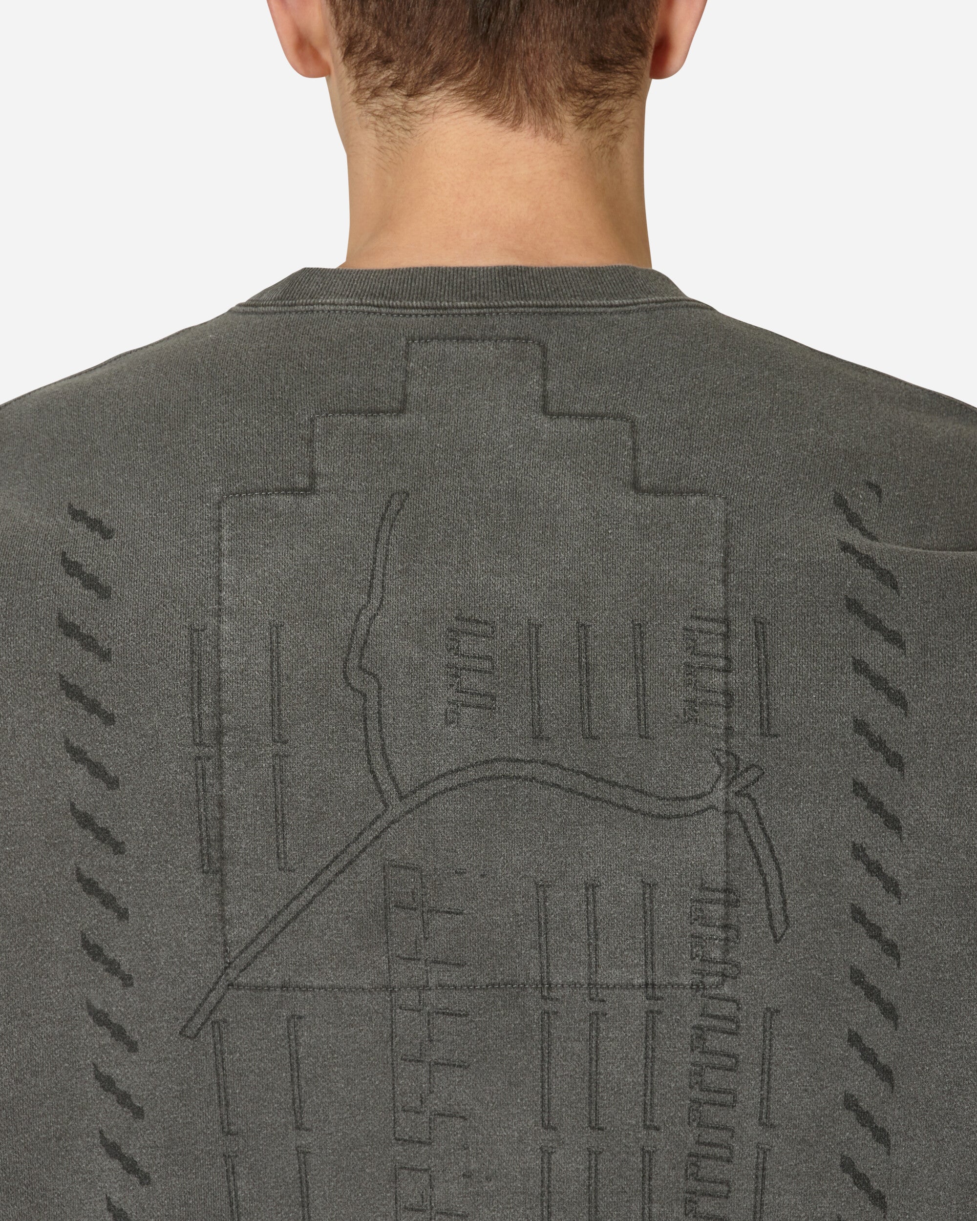 Cav Empt Overdye  Crew Neck Grey Sweatshirts Crewneck CES23CS05 001