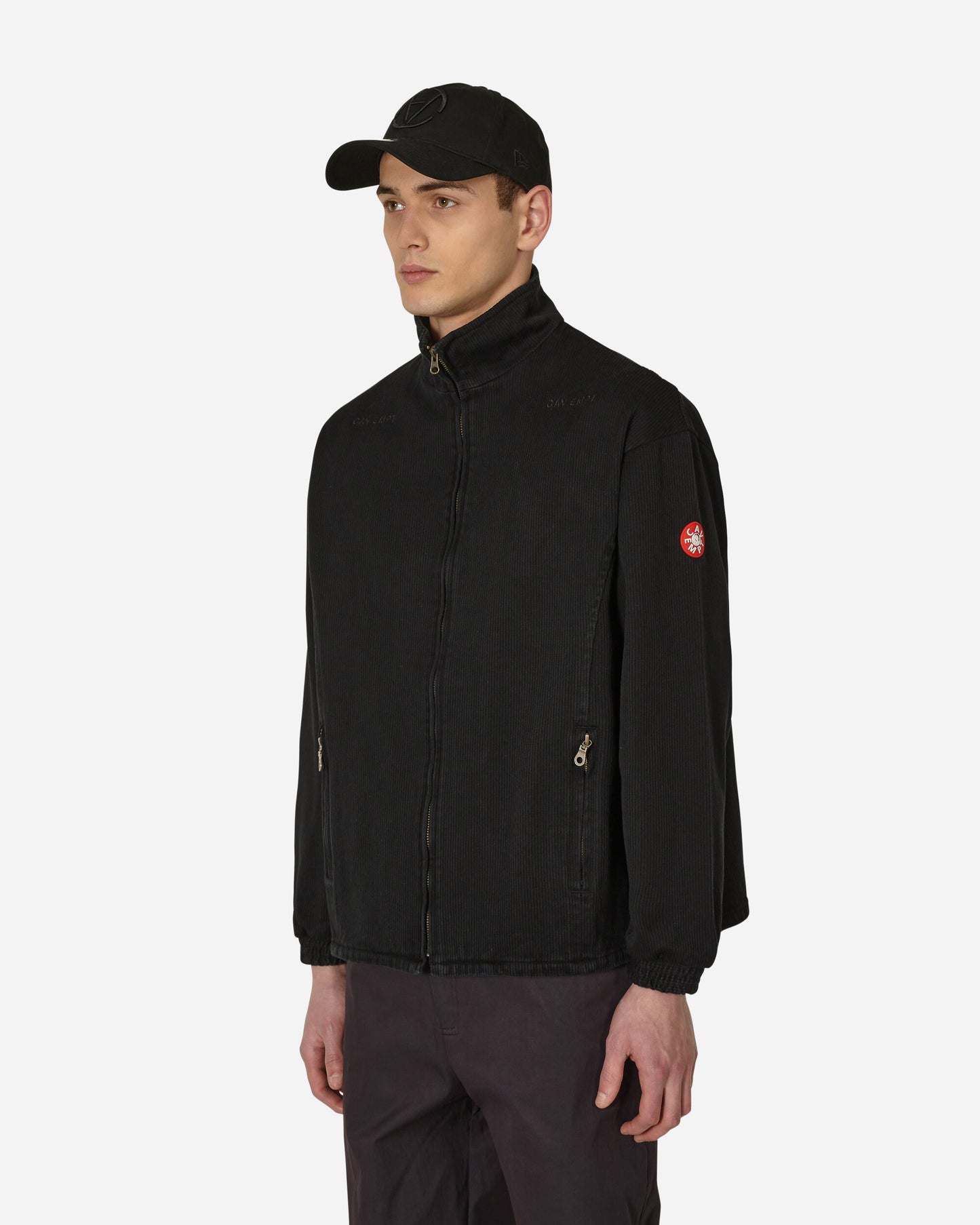 Cav Empt Heavy Cotton Cd Zip Jacket Black Coats and Jackets Jackets CES23JK08 001