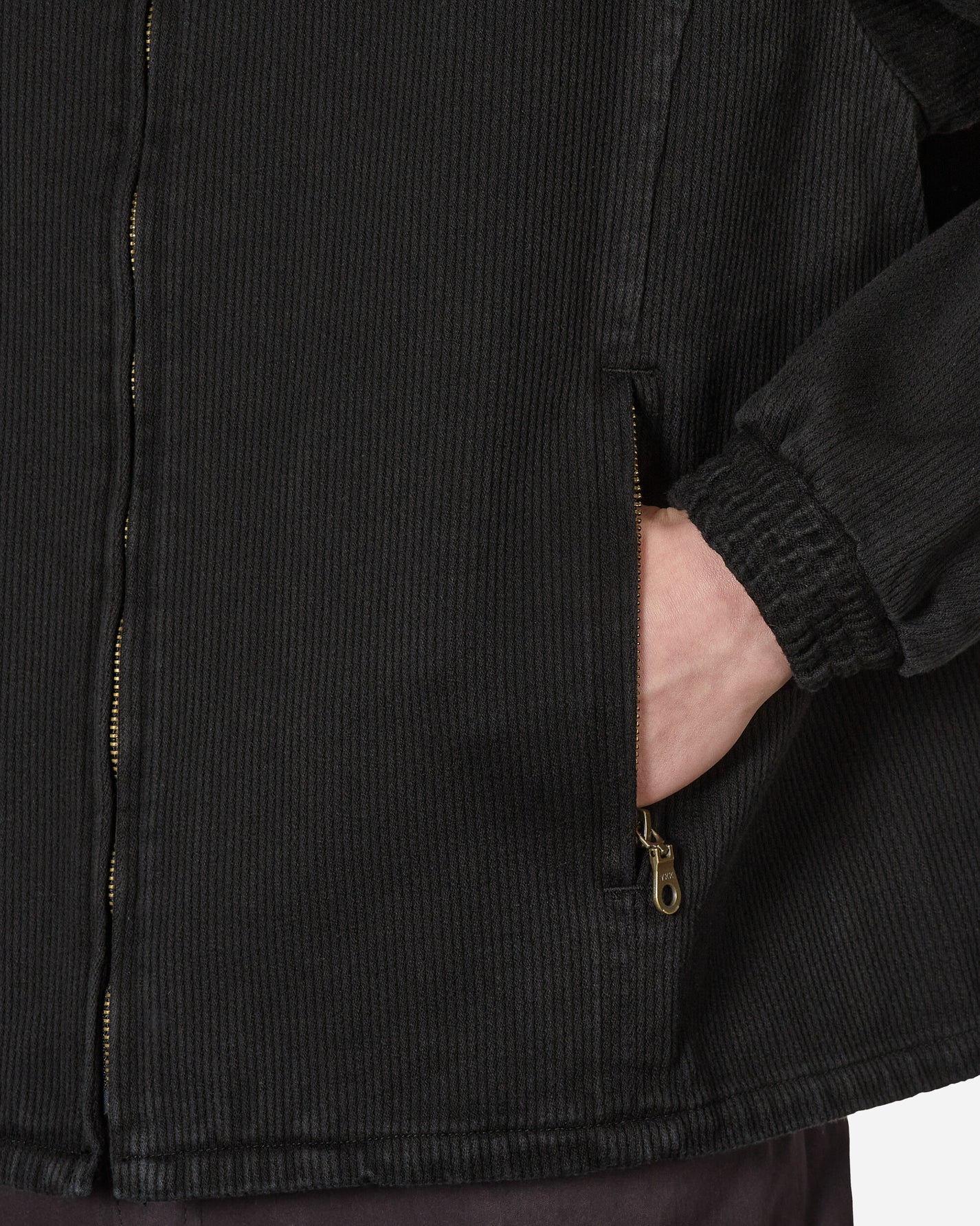 Cav Empt Heavy Cotton Cd Zip Jacket Black Coats and Jackets Jackets CES23JK08 001