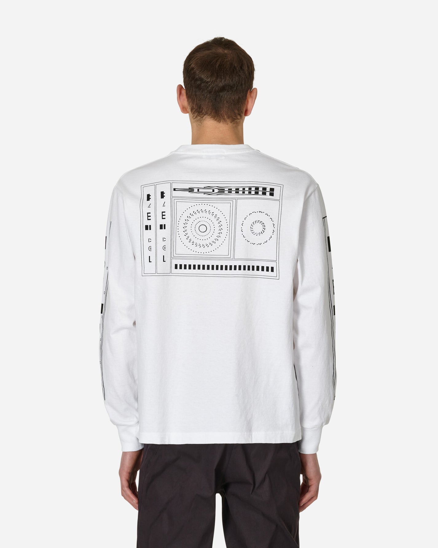 Cav Empt Mathematical Long Sleeve T White Black T-Shirts Longsleeve CES23LT02 001