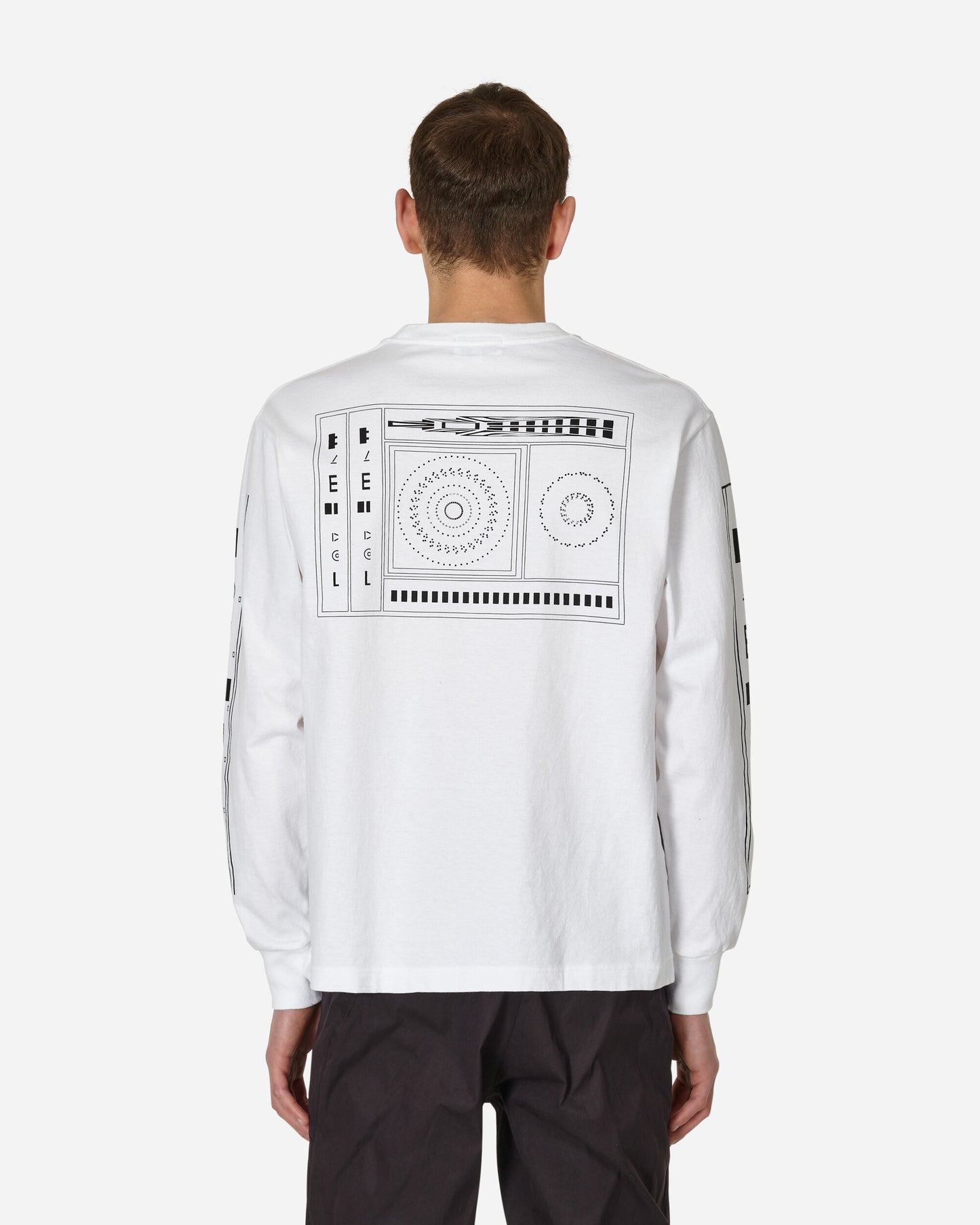 Cav Empt Mathematical Long Sleeve T White Black T-Shirts Longsleeve CES23LT02 001
