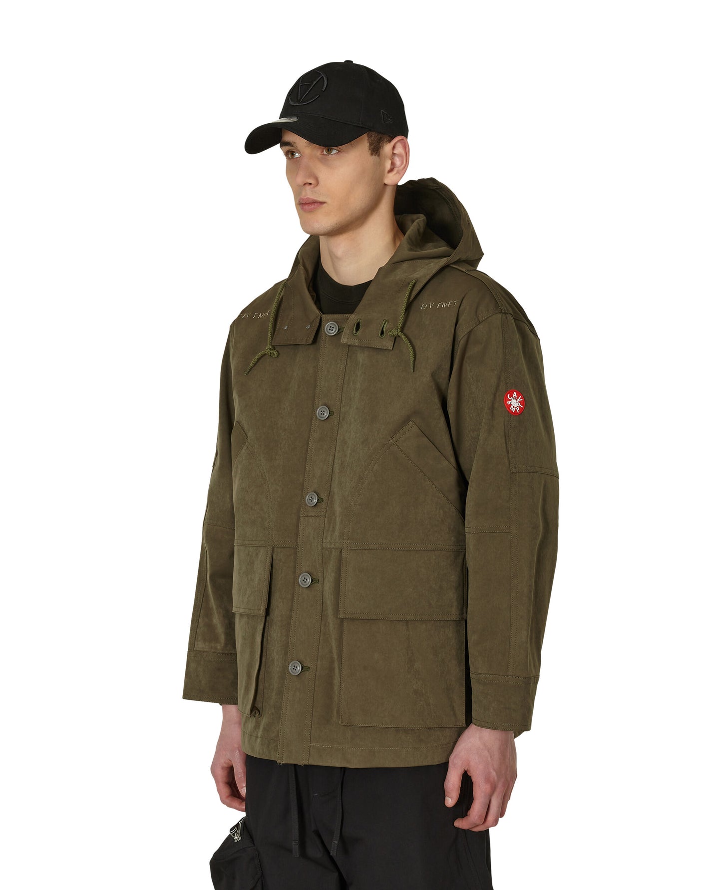 Cav Empt Heavy Pn Hood Jacket Green Coats and Jackets Parka Jackets CES23JK04 001